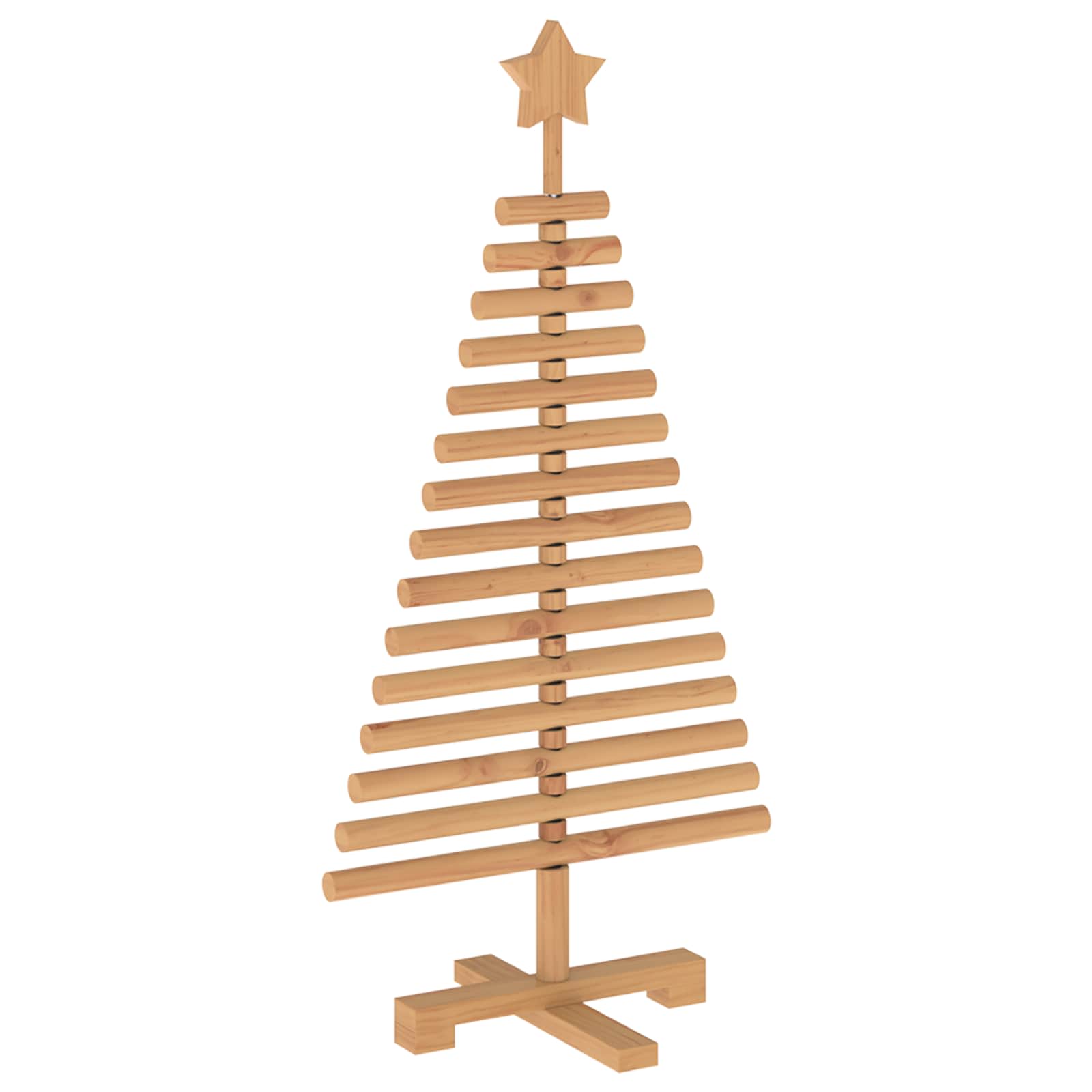 Albero di Natale in legno KOTKA 90 cm Legno Massello di Pino
