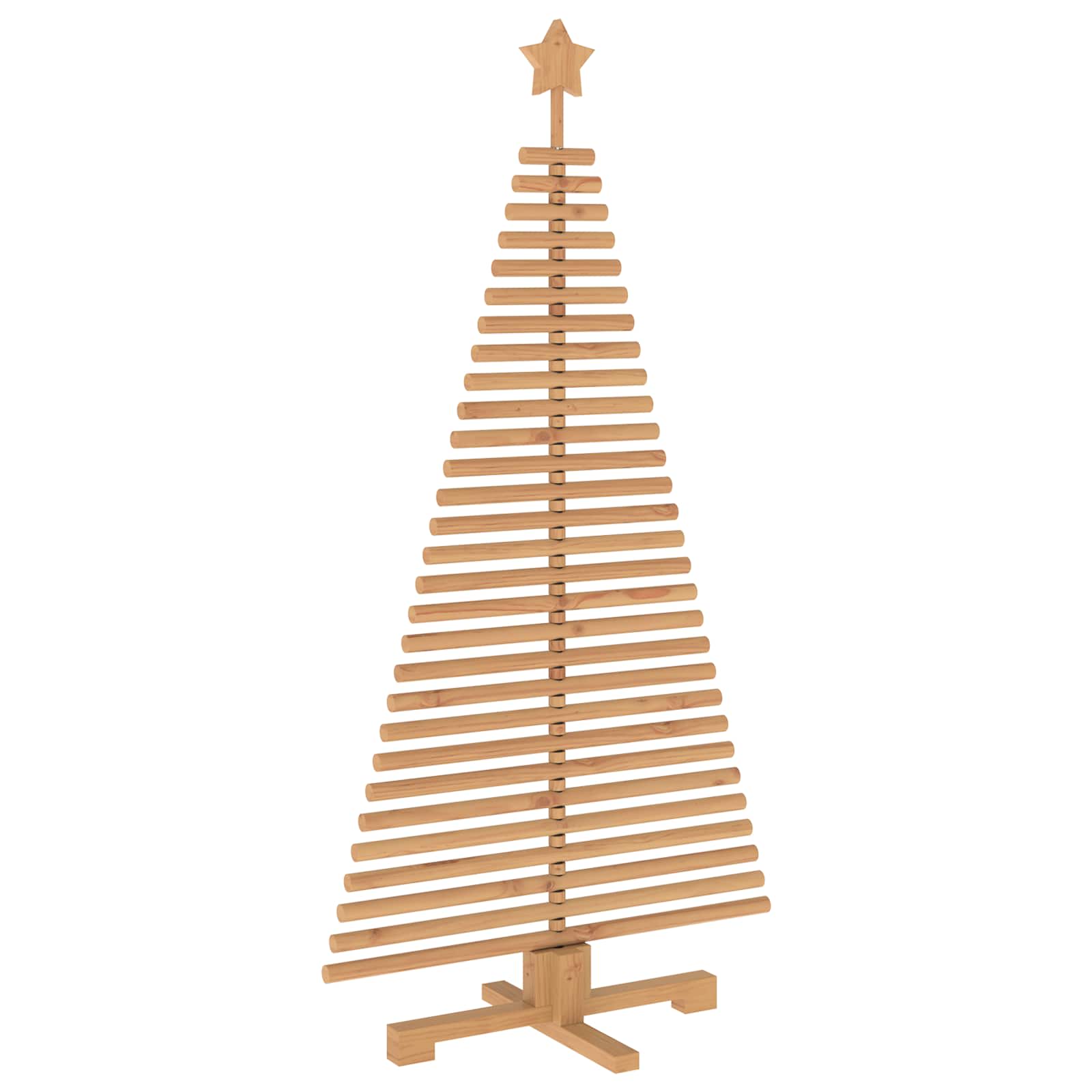 Albero di Natale in legno KOTKA 150 cm Legno Massello di Pino