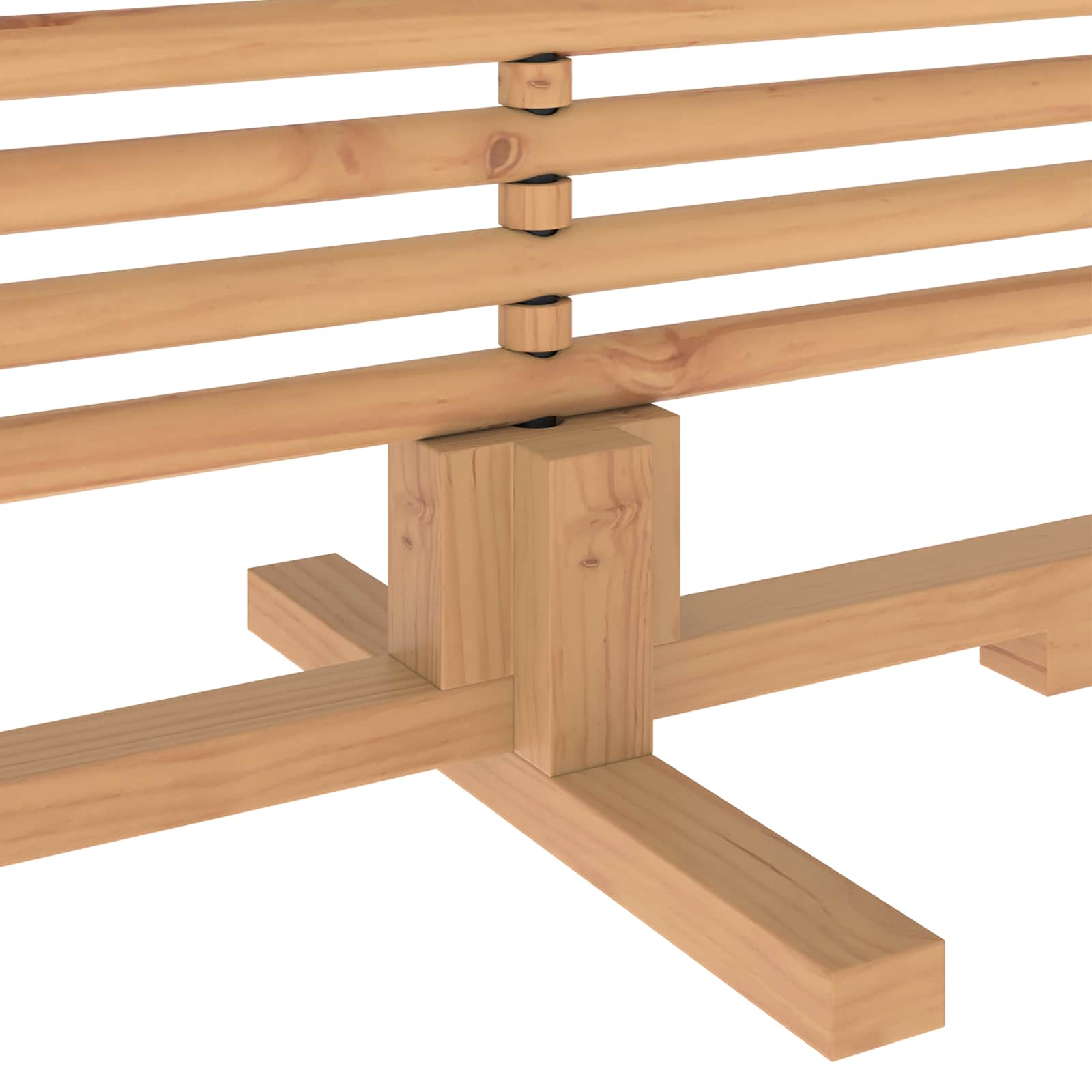 Albero di Natale in legno KOTKA 150 cm Legno Massello di Pino