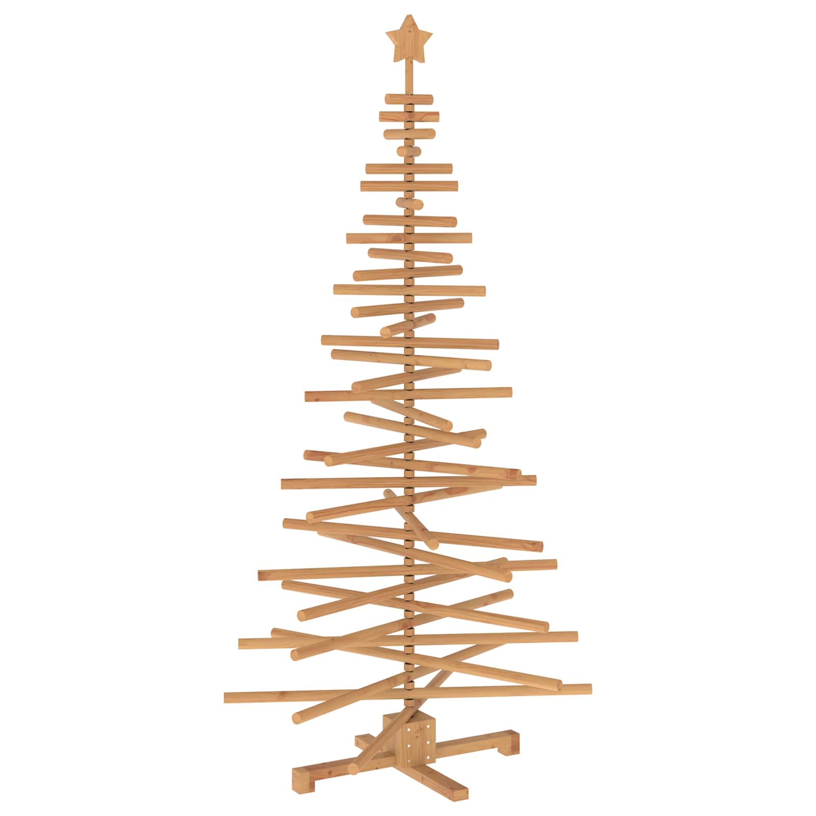 Albero di Natale in legno KOTKA 180 cm Legno Massello di Pino