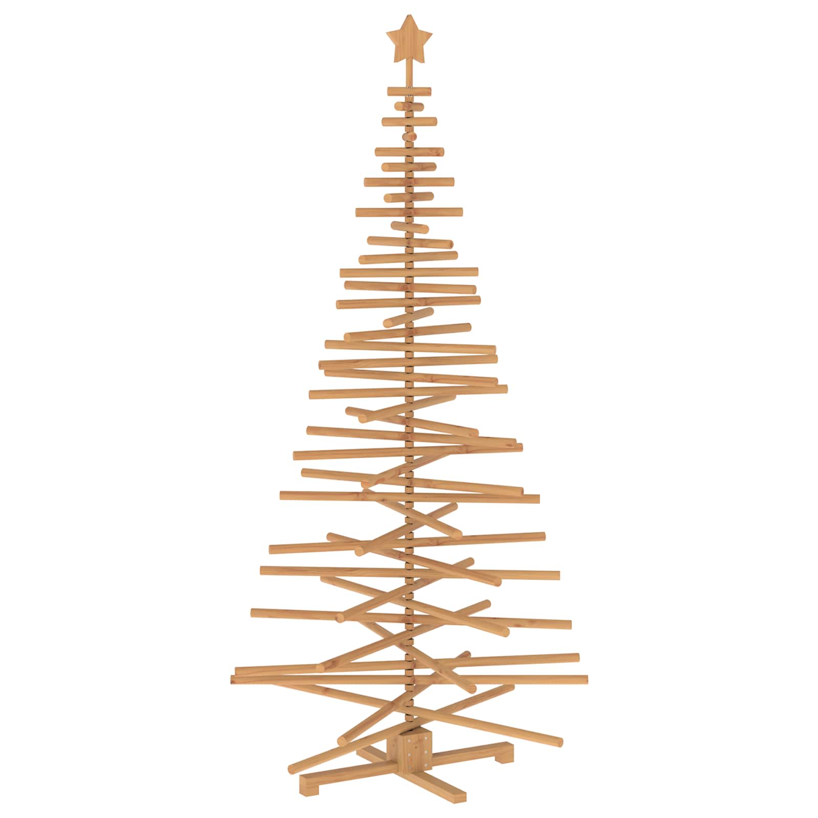 Albero di Natale in legno KOTKA 210 cm Legno Massello di Pino