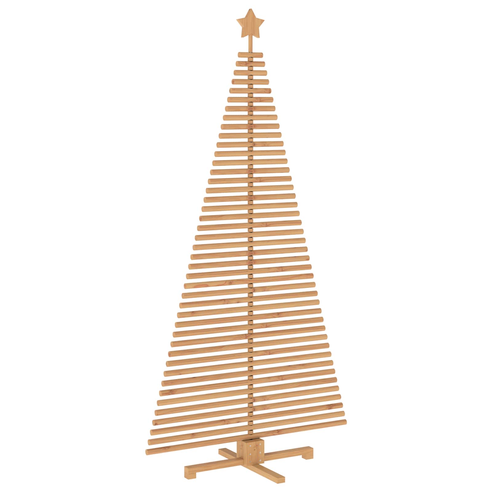 Albero di Natale in legno KOTKA 210 cm Legno Massello di Pino