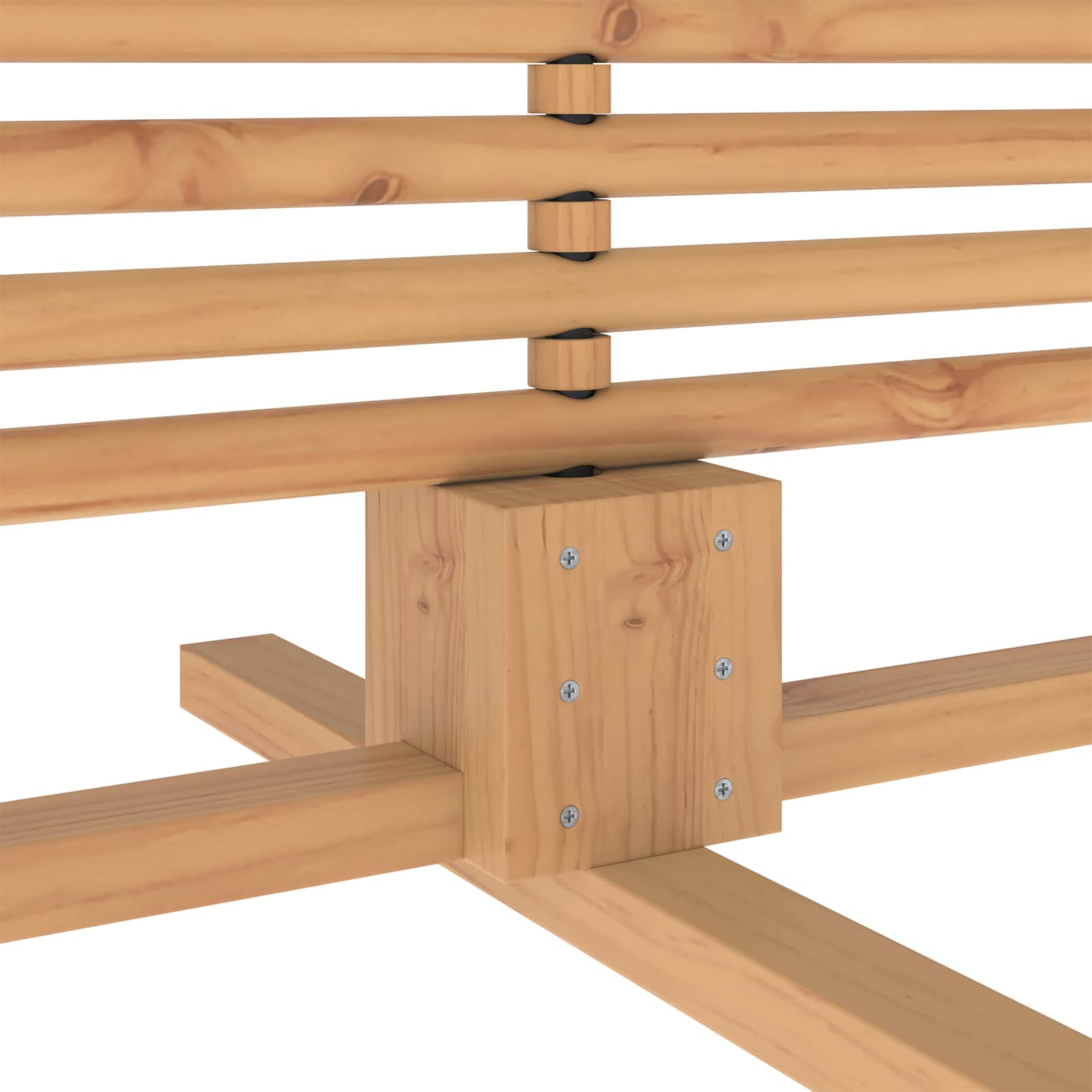 Albero di Natale in legno KOTKA 210 cm Legno Massello di Pino