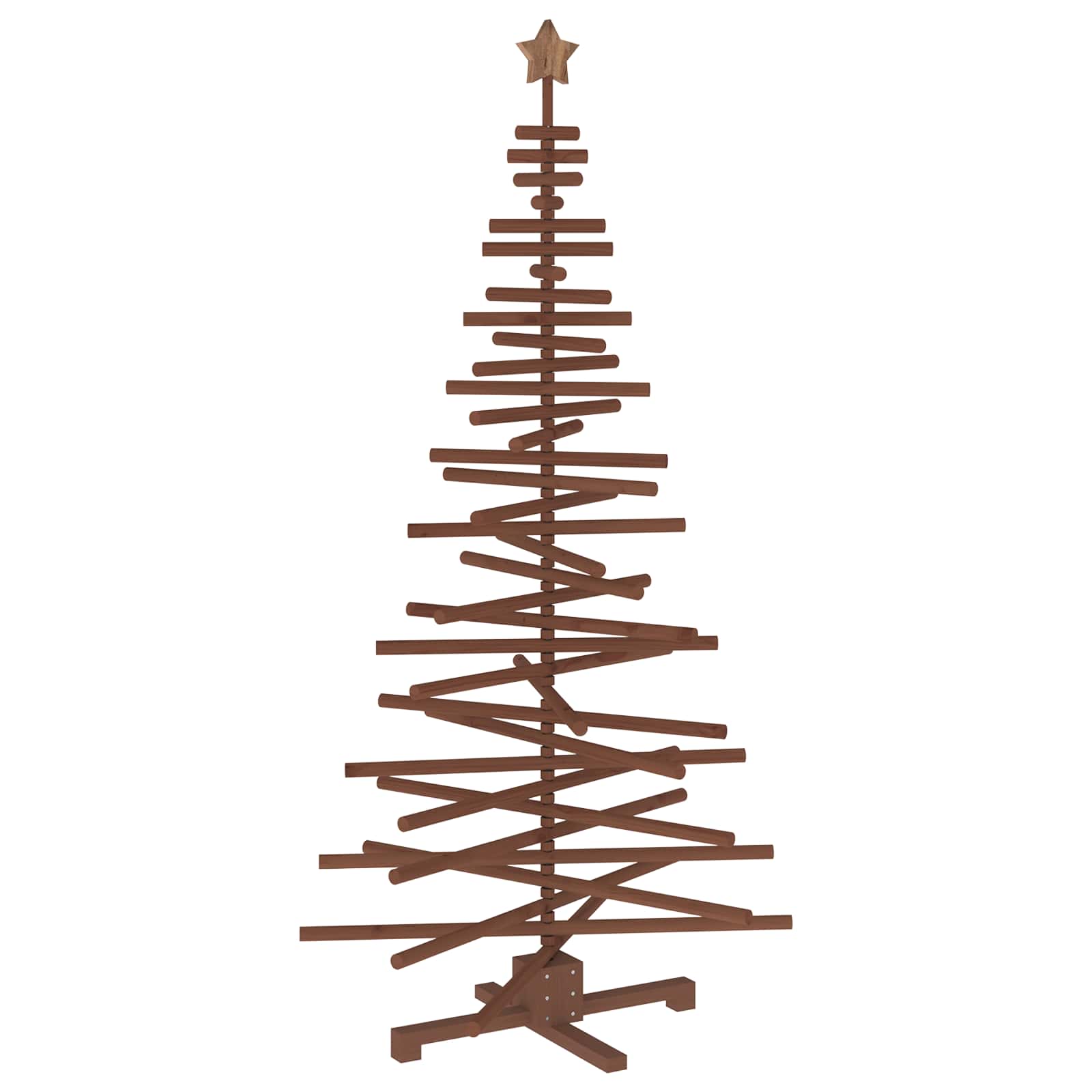 Albero di Natale in legno KOTKA 180 cm Legno Massello di Pino