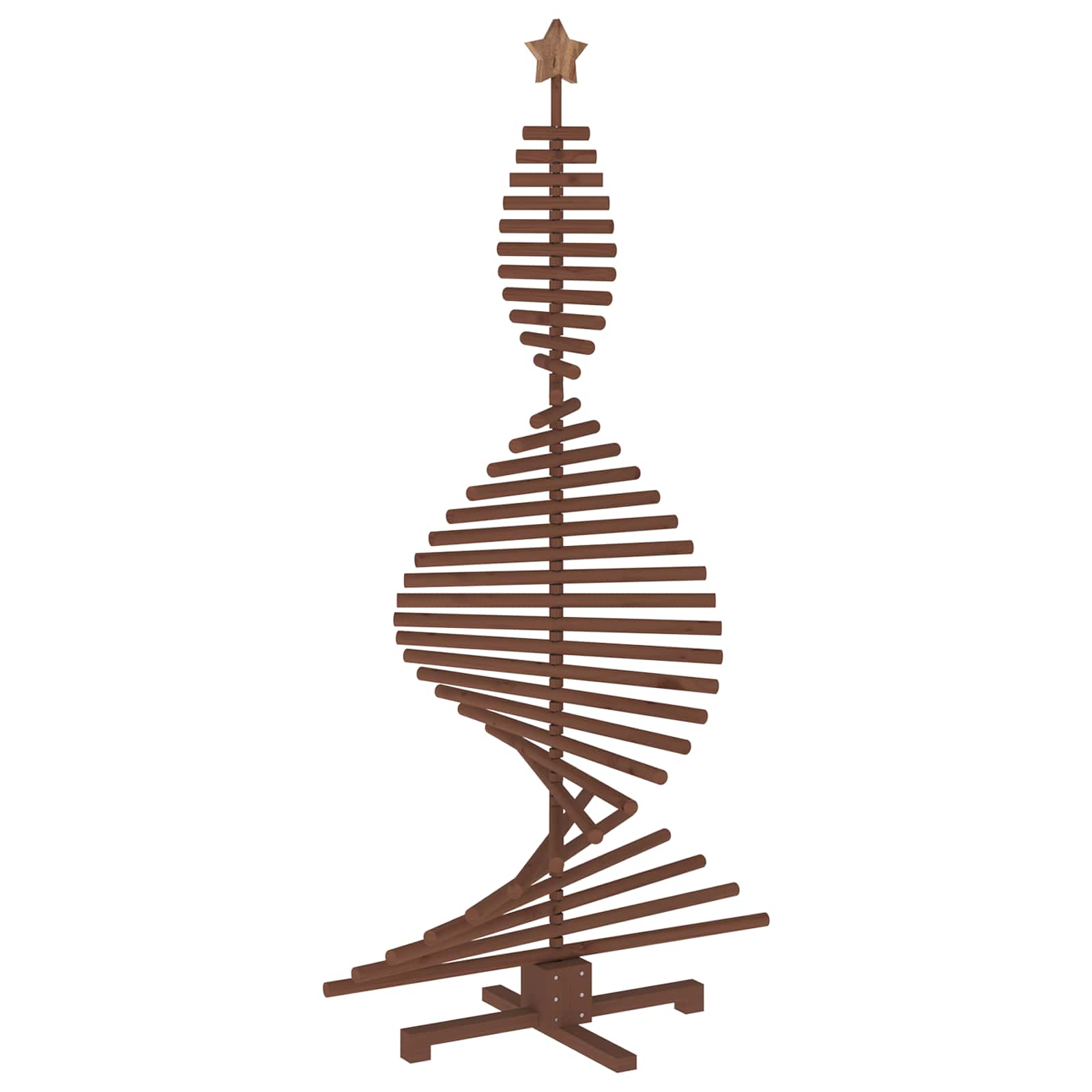 Albero di Natale in legno KOTKA 180 cm Legno Massello di Pino