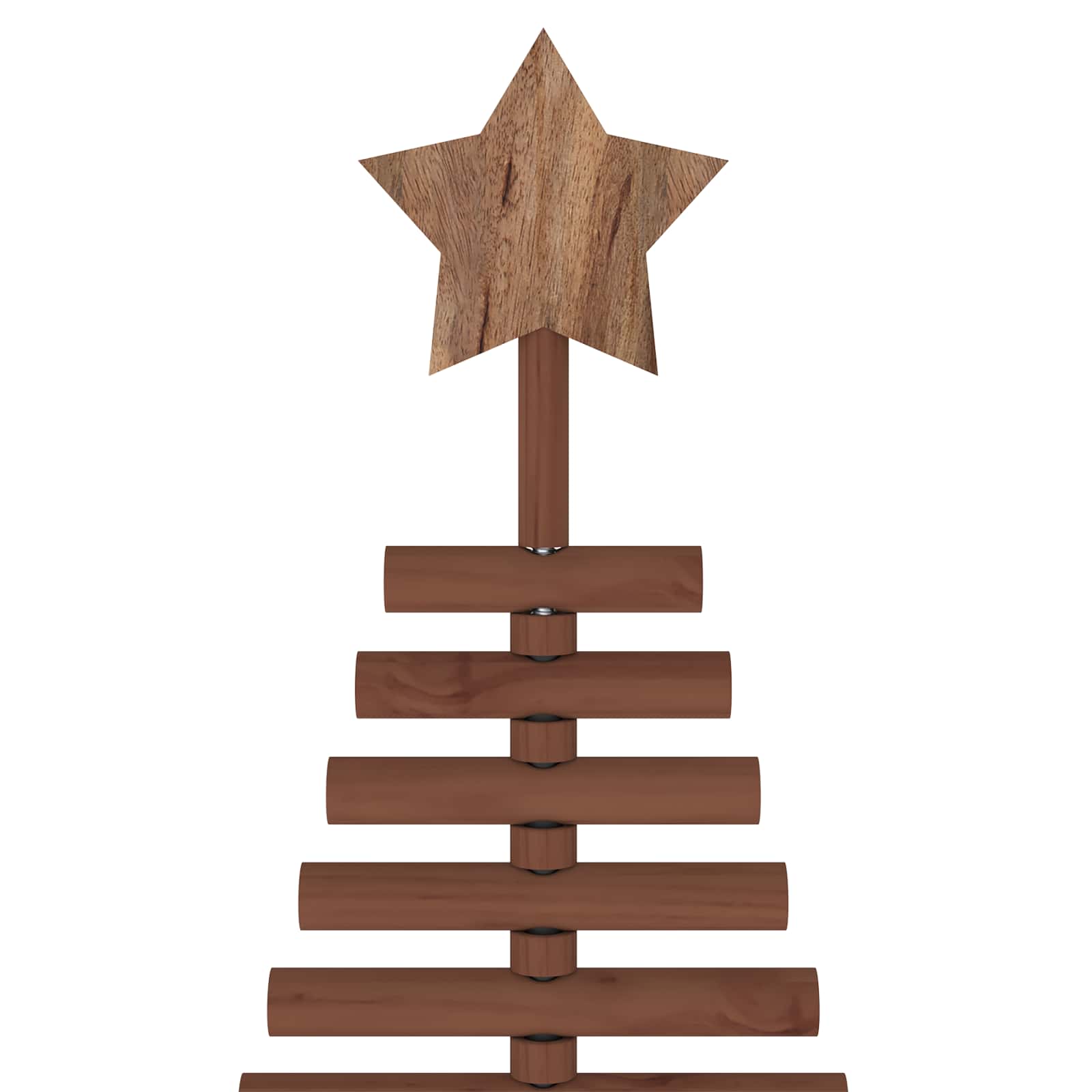 Albero di Natale in legno KOTKA 210 cm Legno Massello di Pino