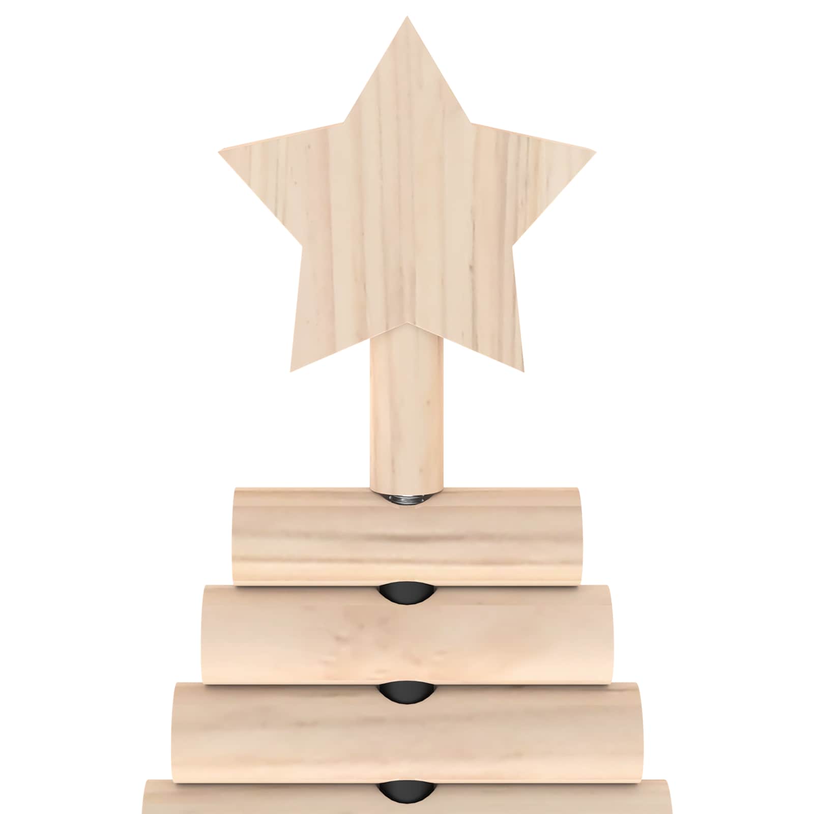Albero di Natale in legno KOTKA 60 cm Legno Massello di Pino