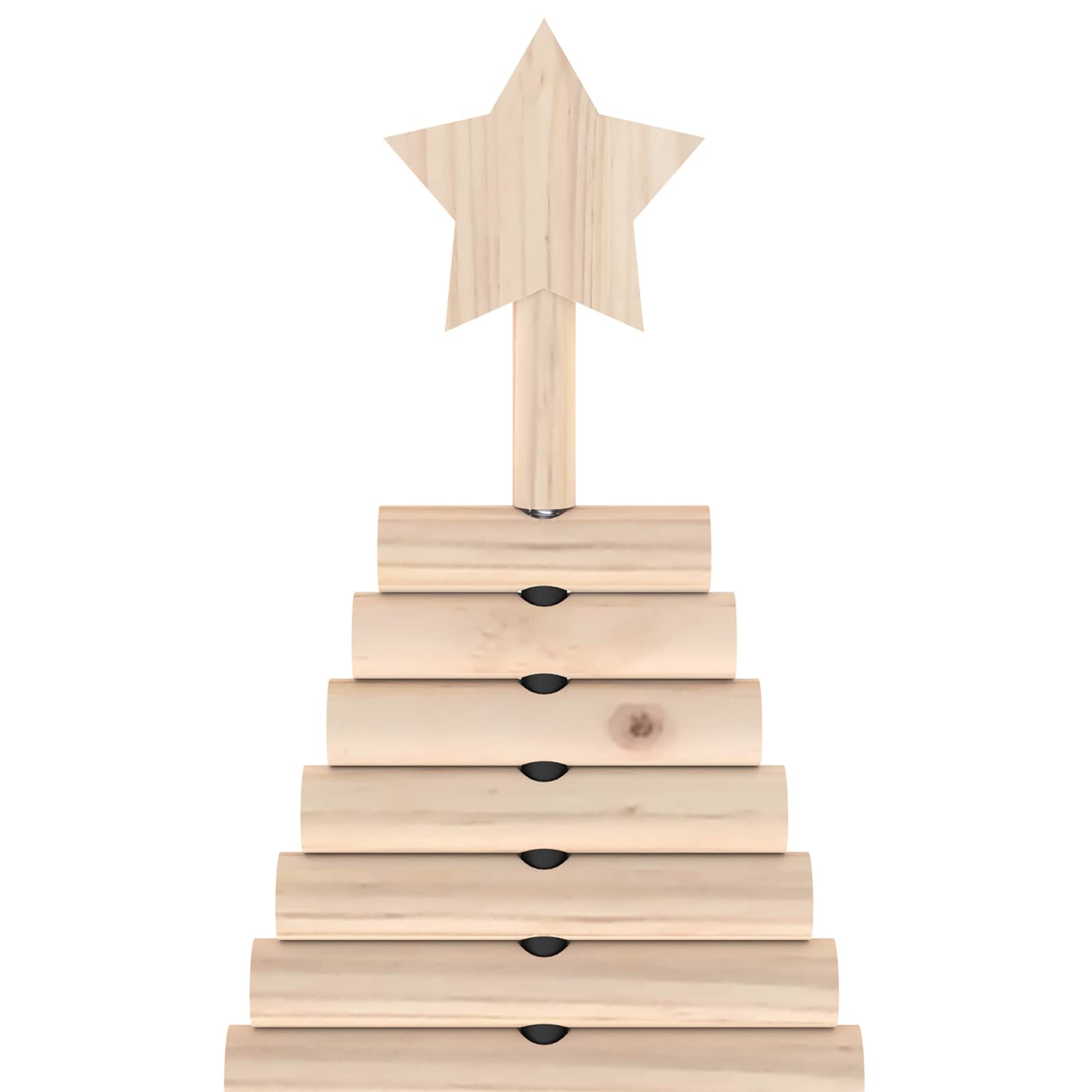 Albero di Natale in legno KOTKA 90 cm Legno Massello di Pino