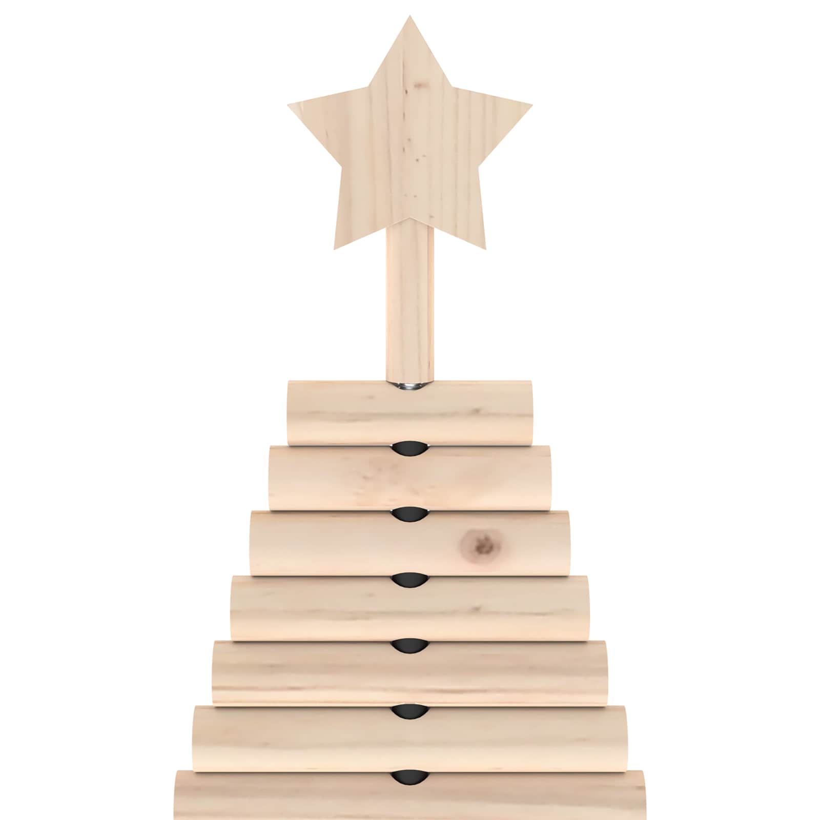 Albero di Natale in legno KOTKA 120 cm Legno Massello di Pino