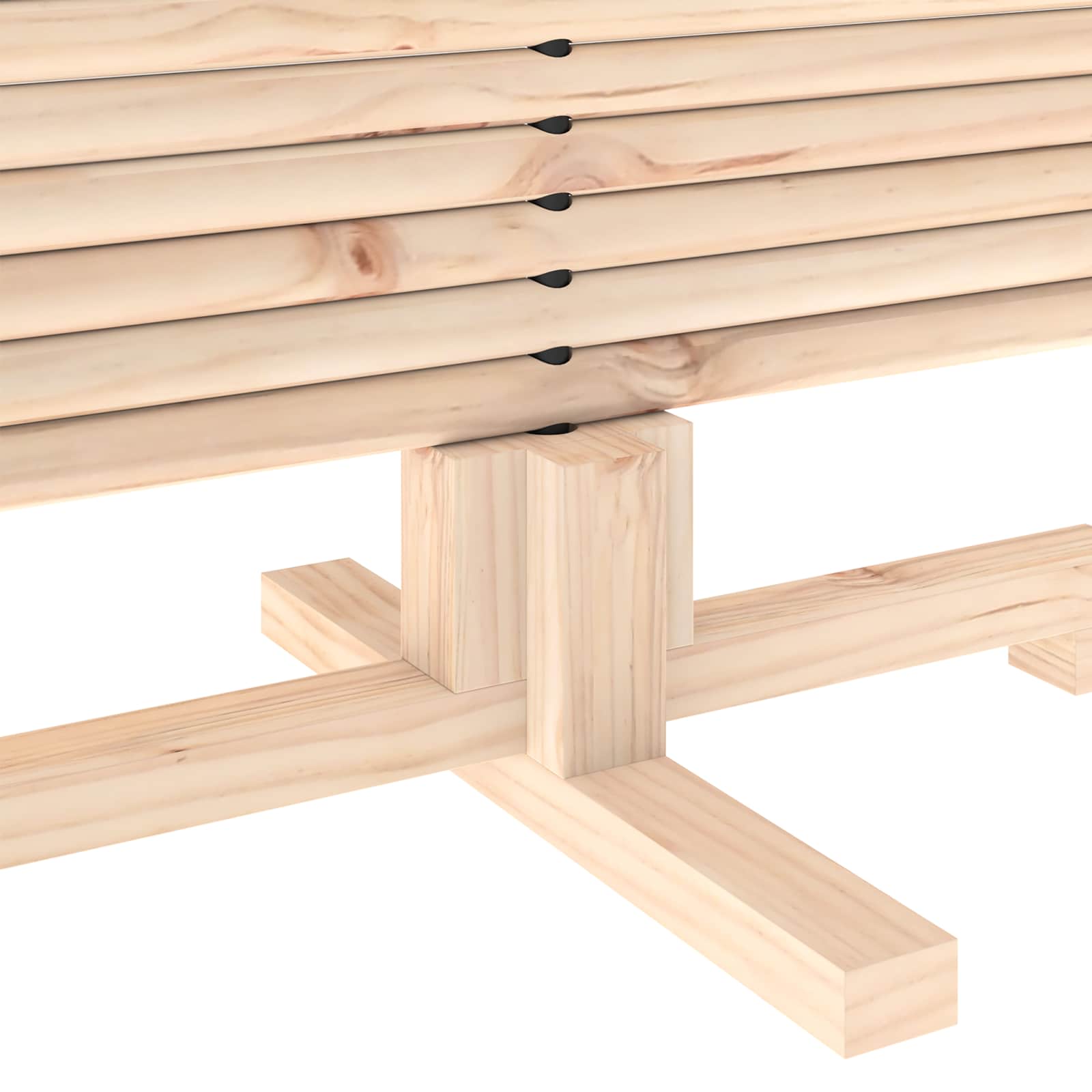 Albero di Natale in legno KOTKA 150 cm Legno Massello di Pino