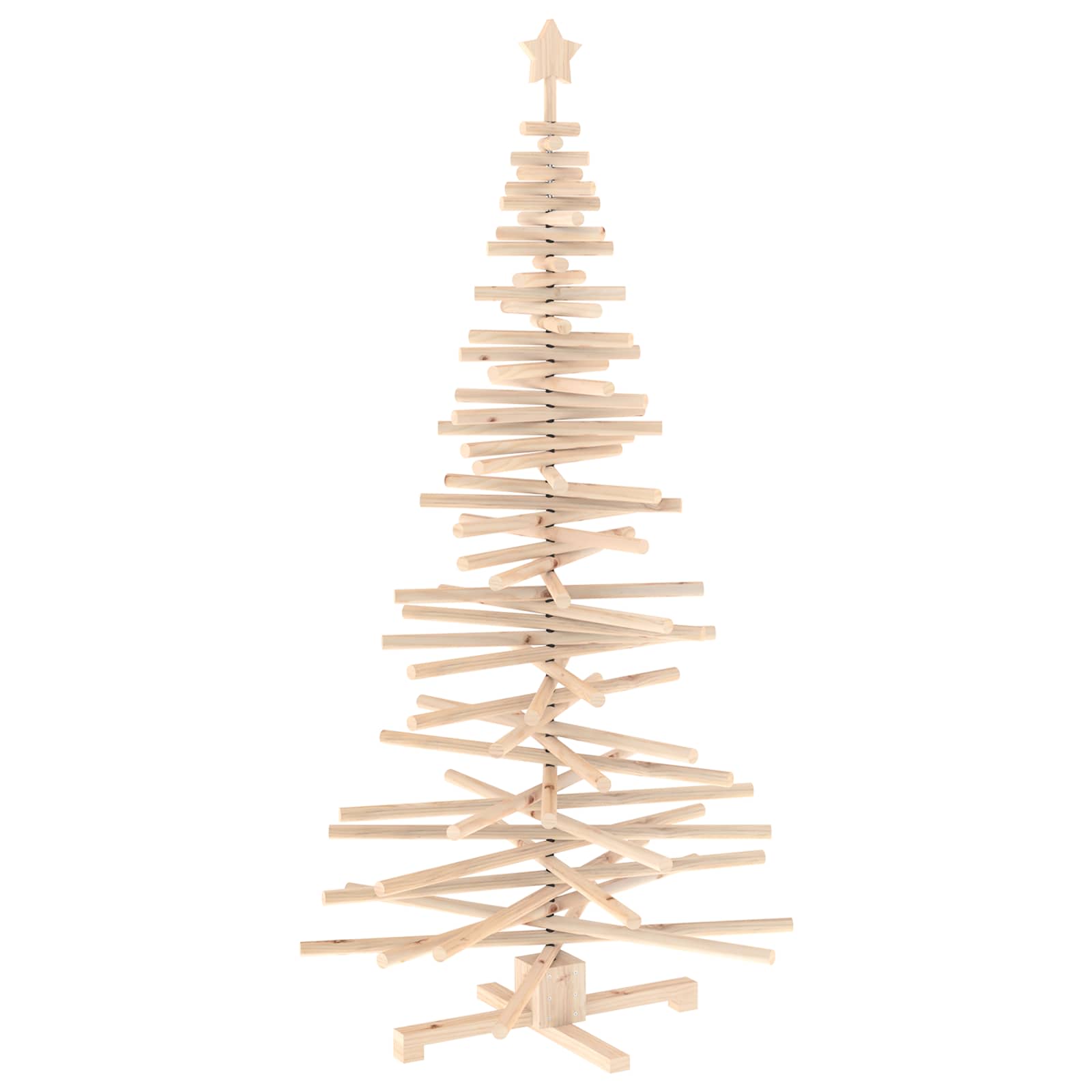 Albero di Natale in legno KOTKA 180 cm Legno Massello di Pino