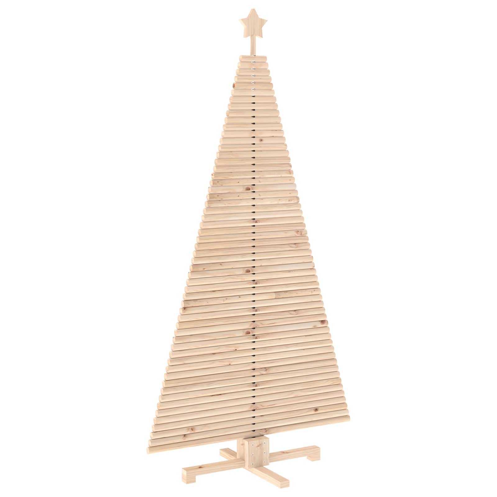 Albero di Natale in legno KOTKA 180 cm Legno Massello di Pino