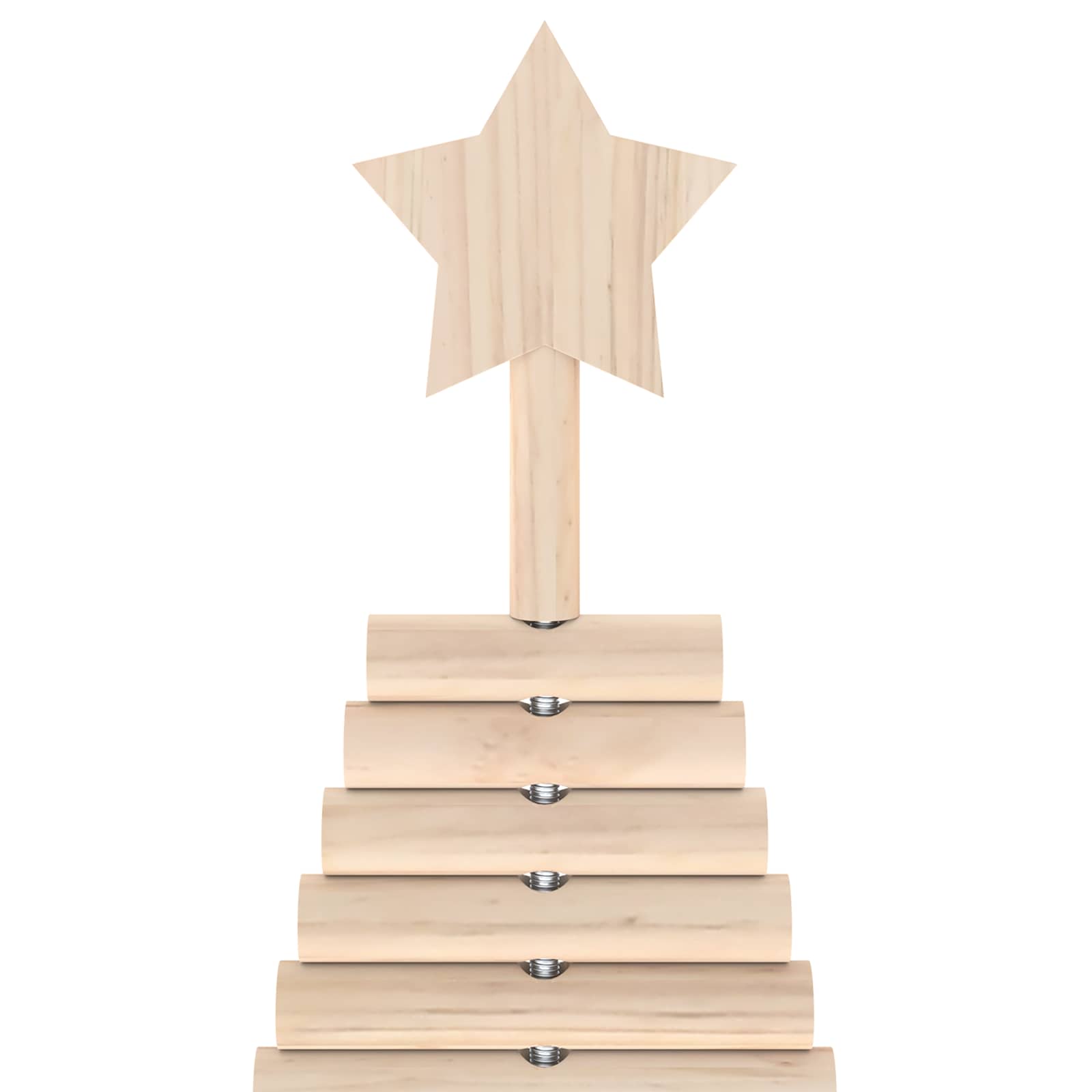 Albero di Natale in legno KOTKA 180 cm Legno Massello di Pino