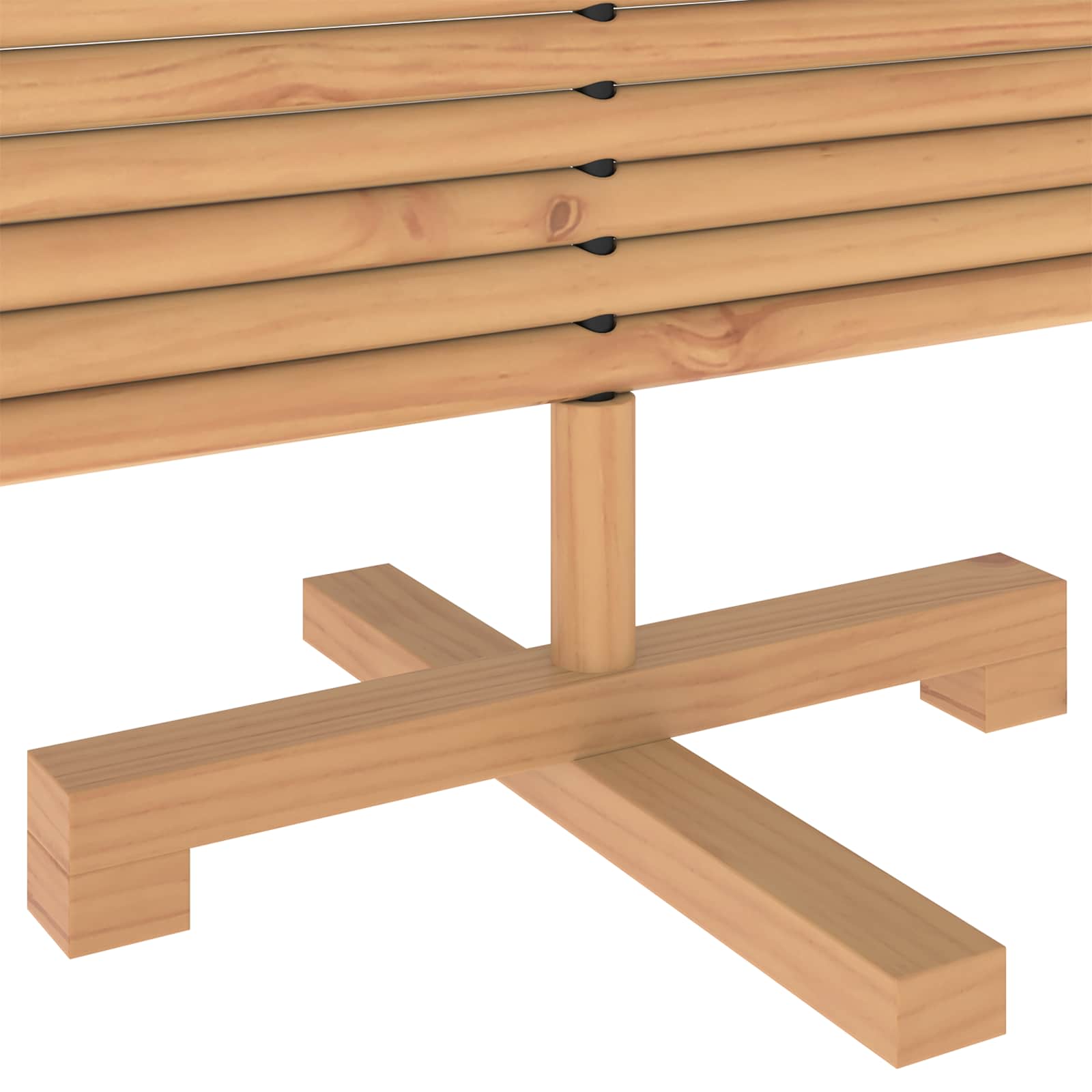 Albero di Natale in legno KOTKA 120 cm Legno Massello di Pino