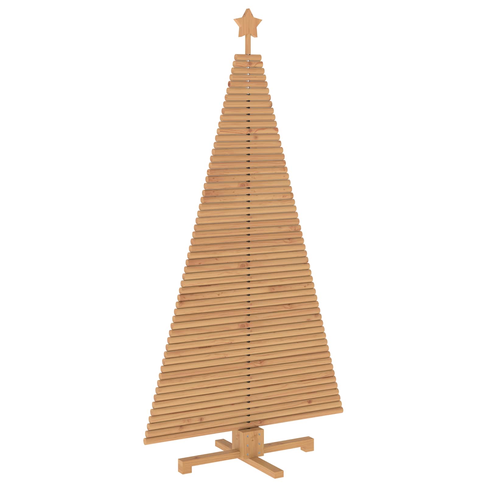 Albero di Natale in legno KOTKA 180 cm Legno Massello di Pino