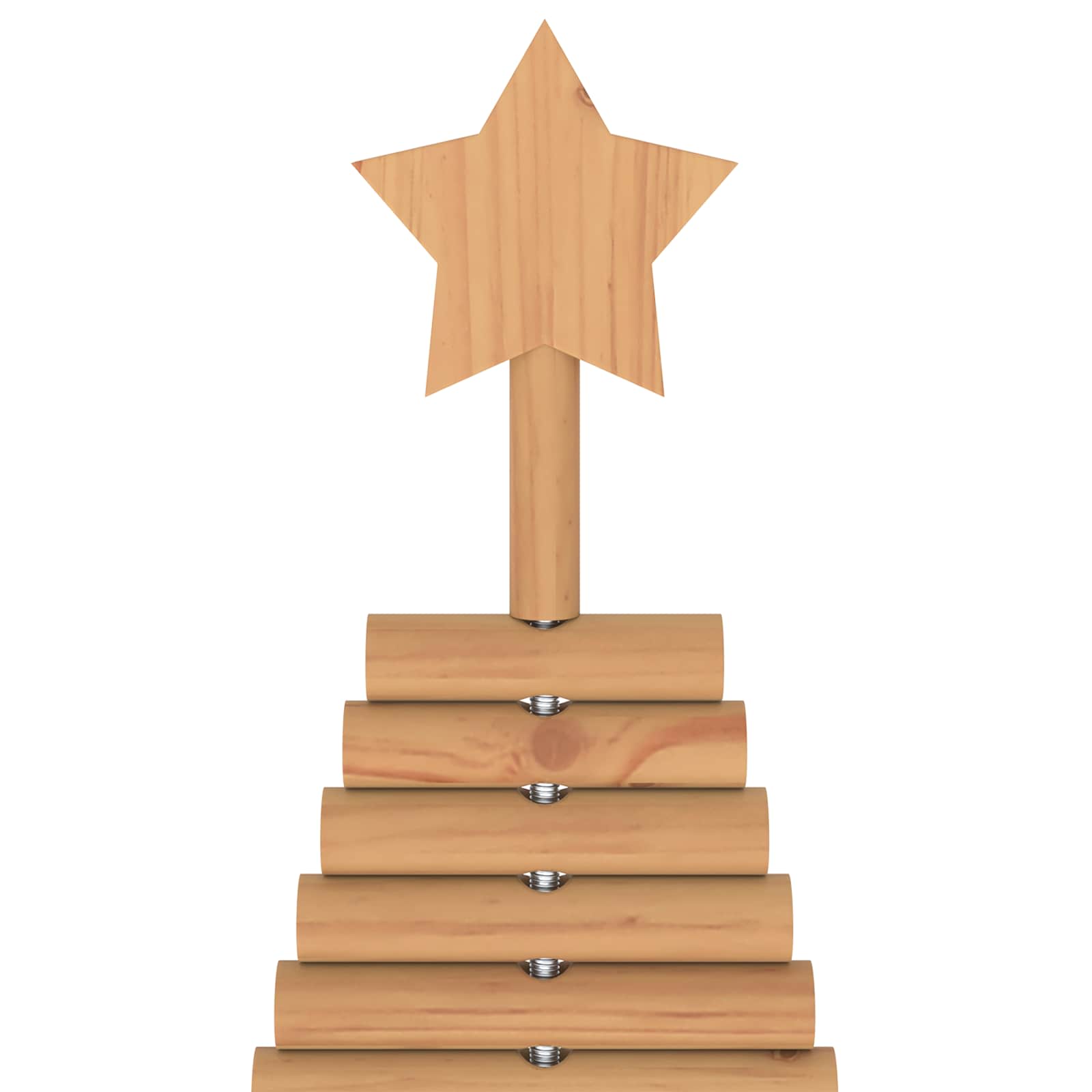 Albero di Natale in legno KOTKA 180 cm Legno Massello di Pino