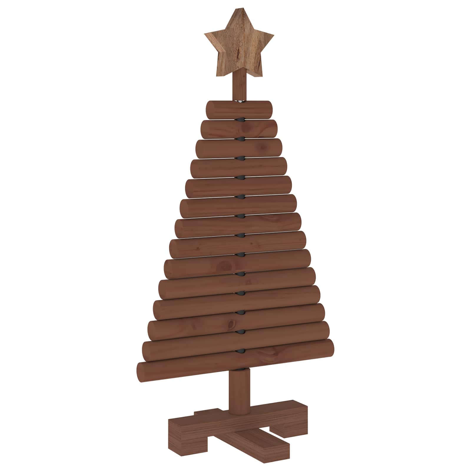 Albero di Natale in legno KOTKA 60 cm Legno Massello di Pino