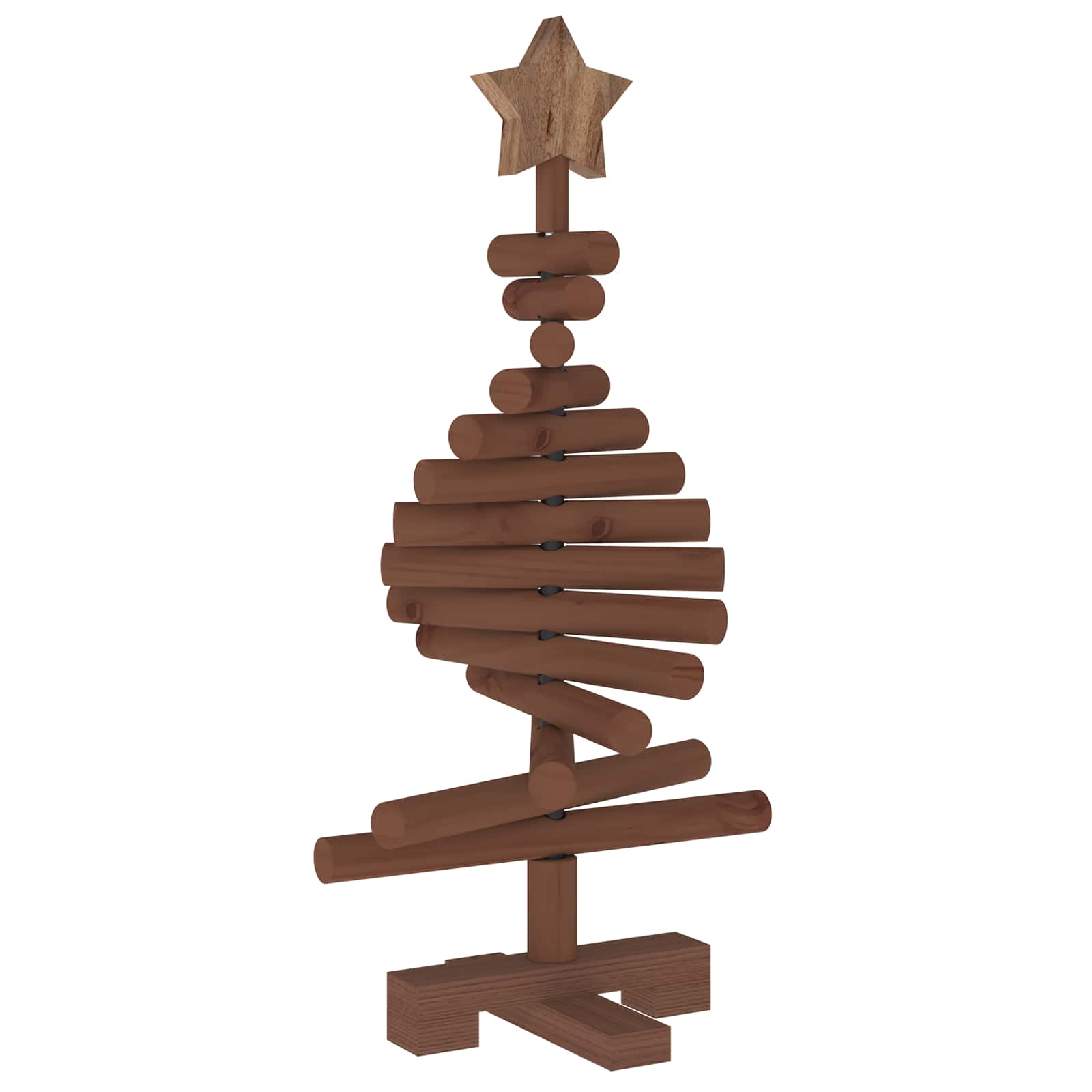 Albero di Natale in legno KOTKA 60 cm Legno Massello di Pino