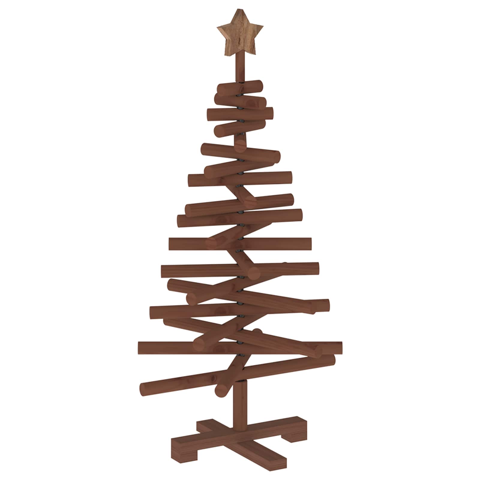 Albero di Natale in legno KOTKA 90 cm Legno Massello di Pino