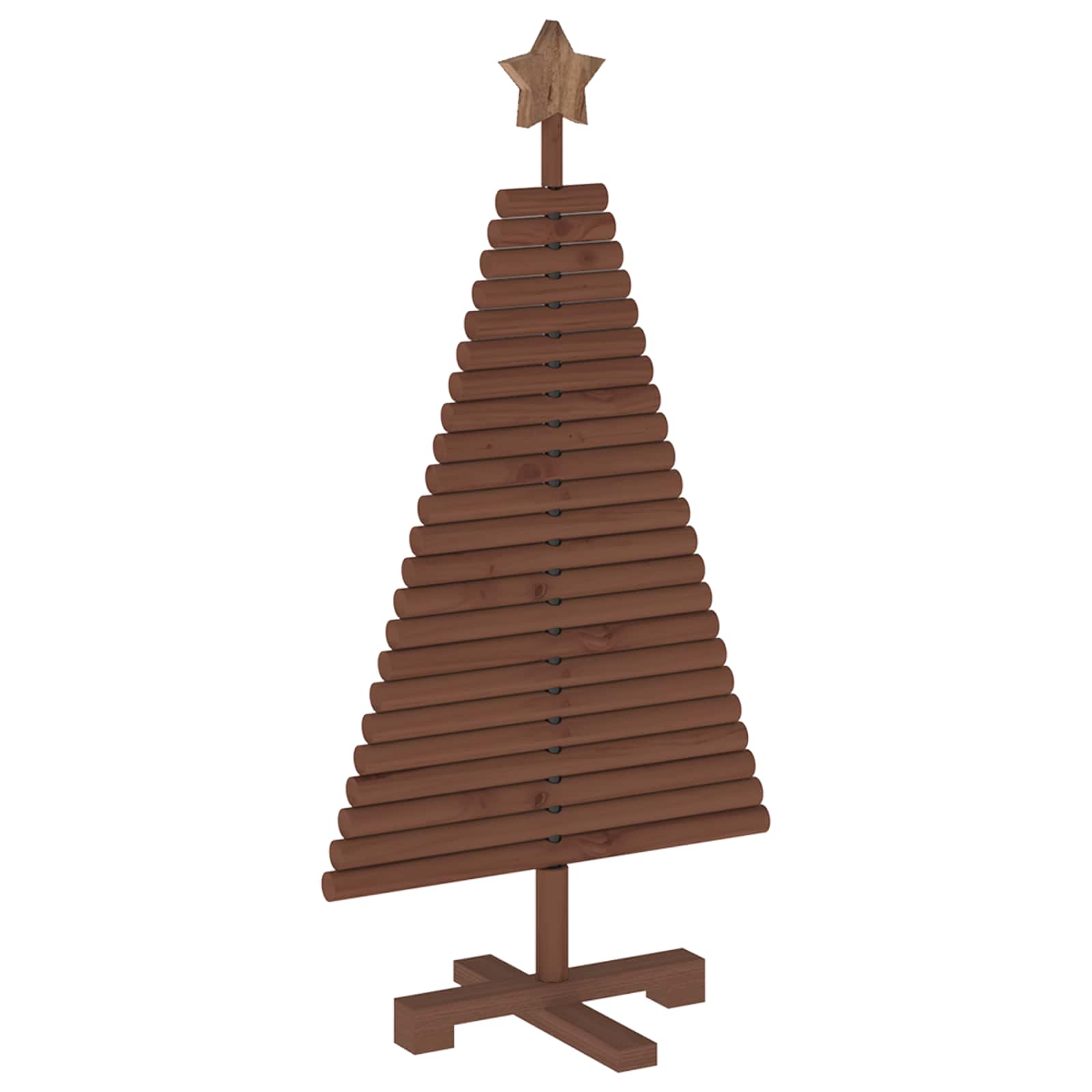 Albero di Natale in legno KOTKA 90 cm Legno Massello di Pino