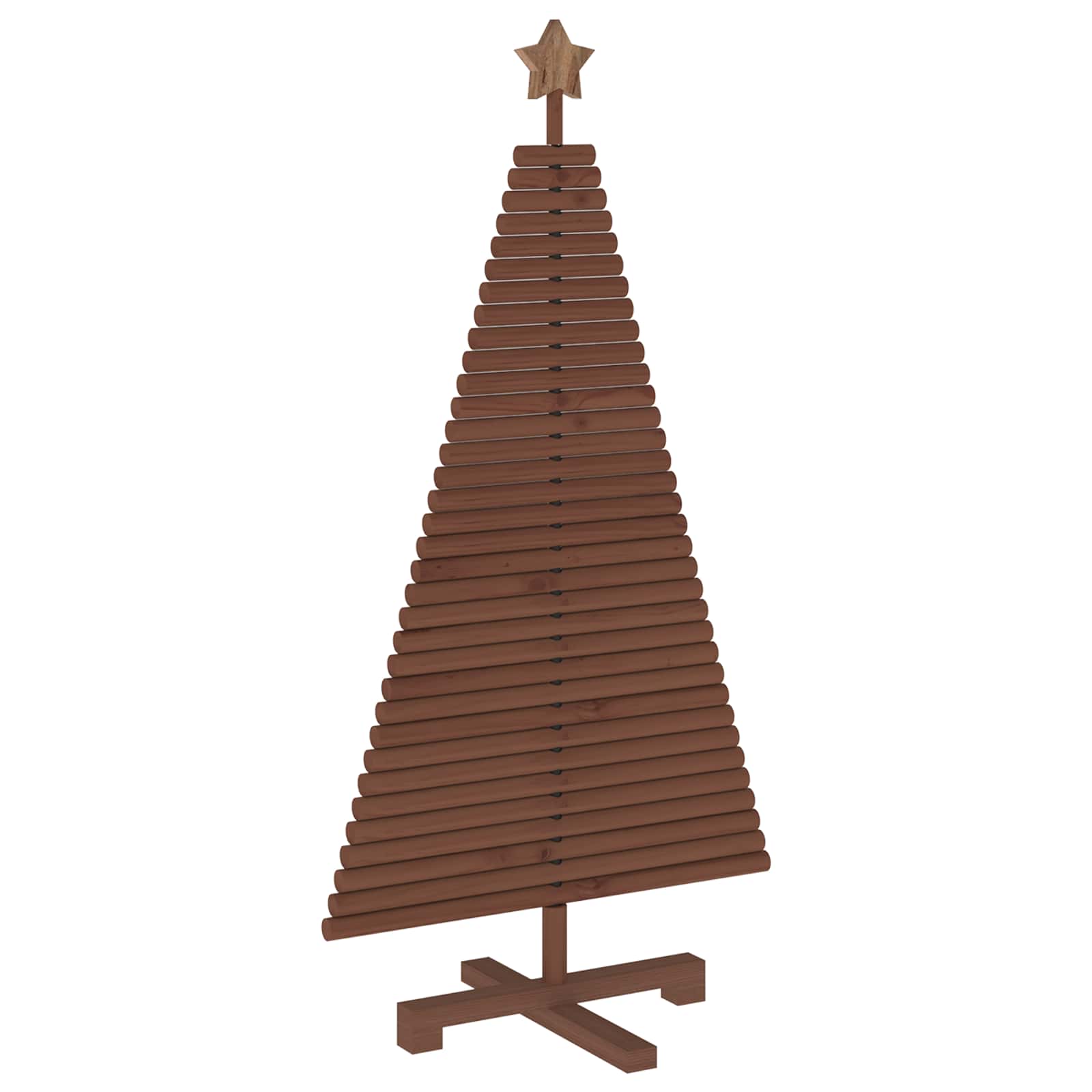 Albero di Natale in legno KOTKA 120 cm Legno Massello di Pino