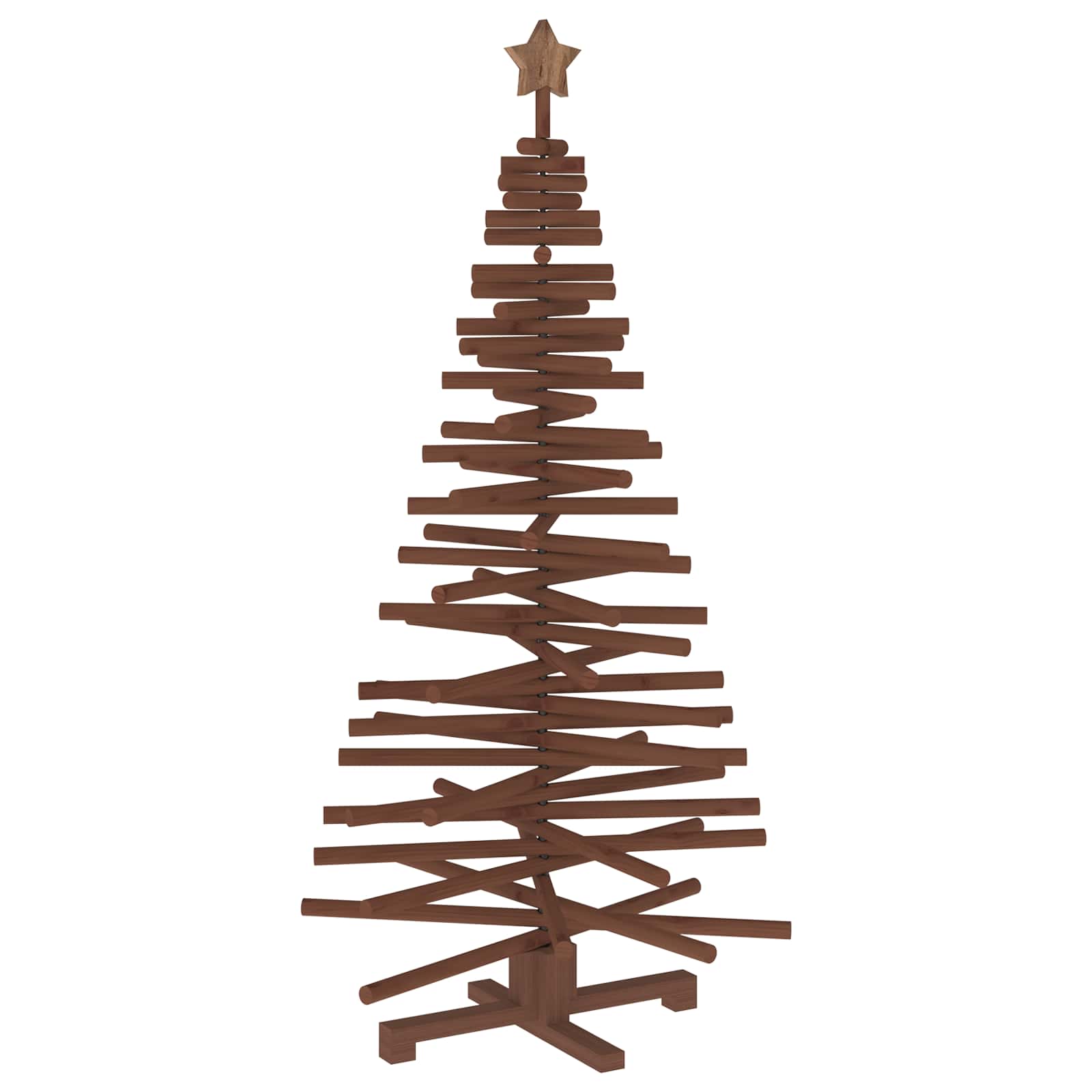 Albero di Natale in legno KOTKA 150 cm Legno Massello di Pino