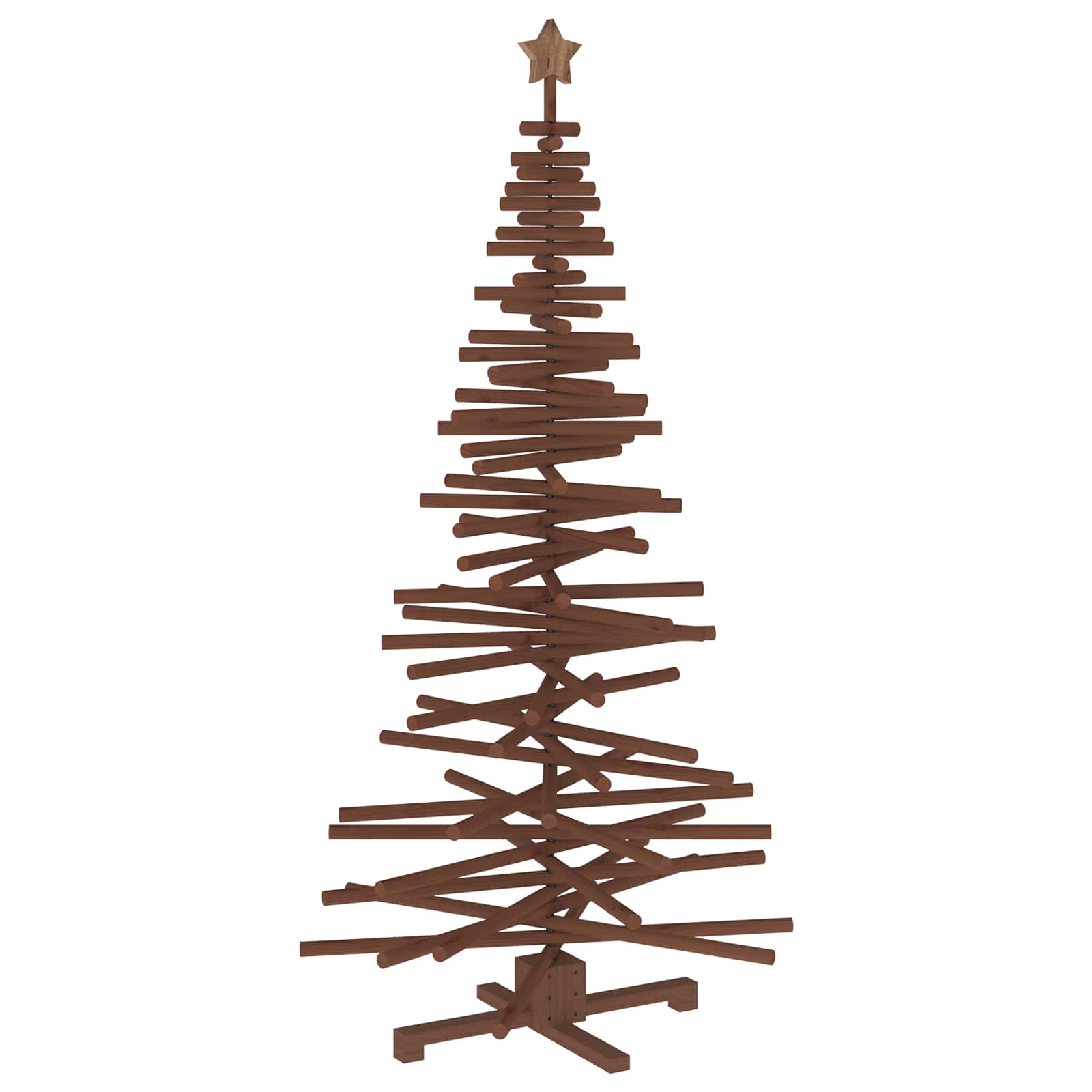 Albero di Natale in legno KOTKA 180 cm Legno Massello di Pino