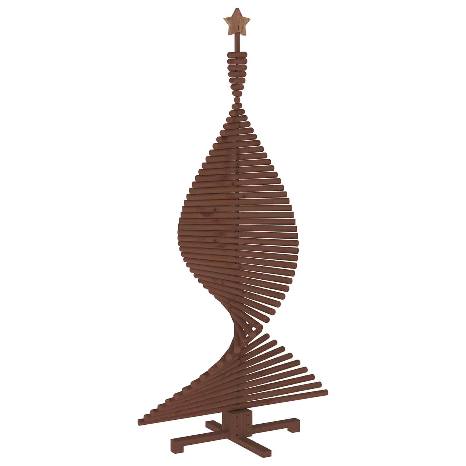 Albero di Natale in legno KOTKA 180 cm Legno Massello di Pino
