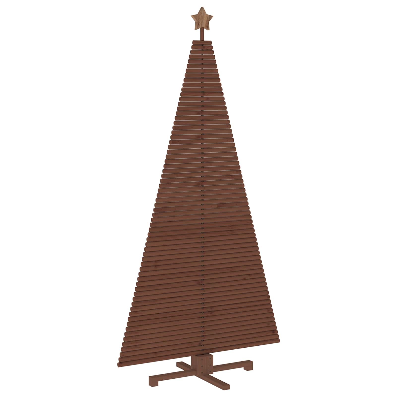 Albero di Natale in legno KOTKA 210 cm Legno Massello di Pino
