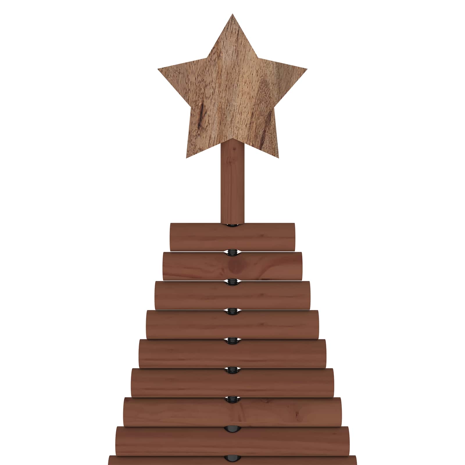 Albero di Natale in legno KOTKA 210 cm Legno Massello di Pino