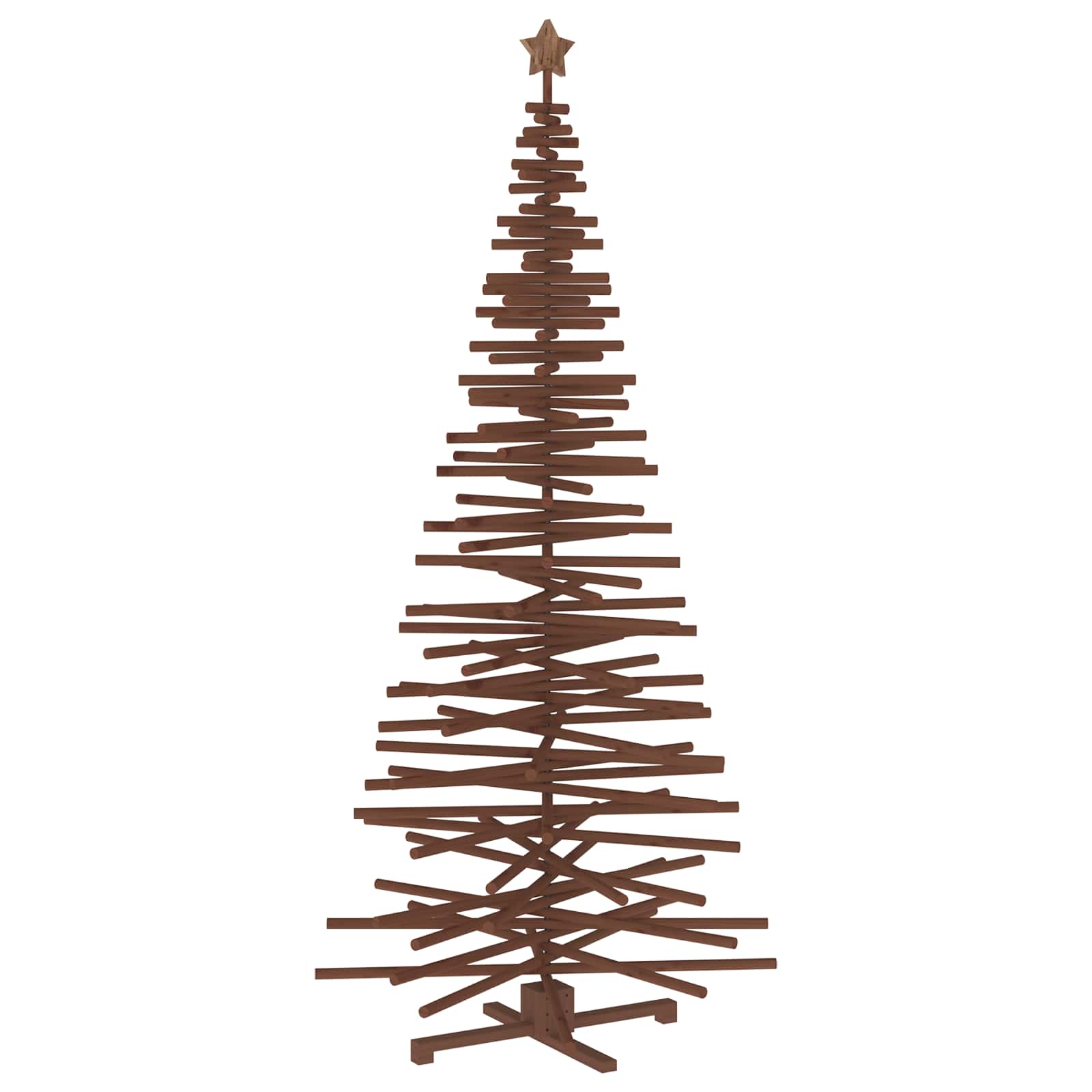 Albero di Natale in legno KOTKA 240 cm Legno Massello di Pino