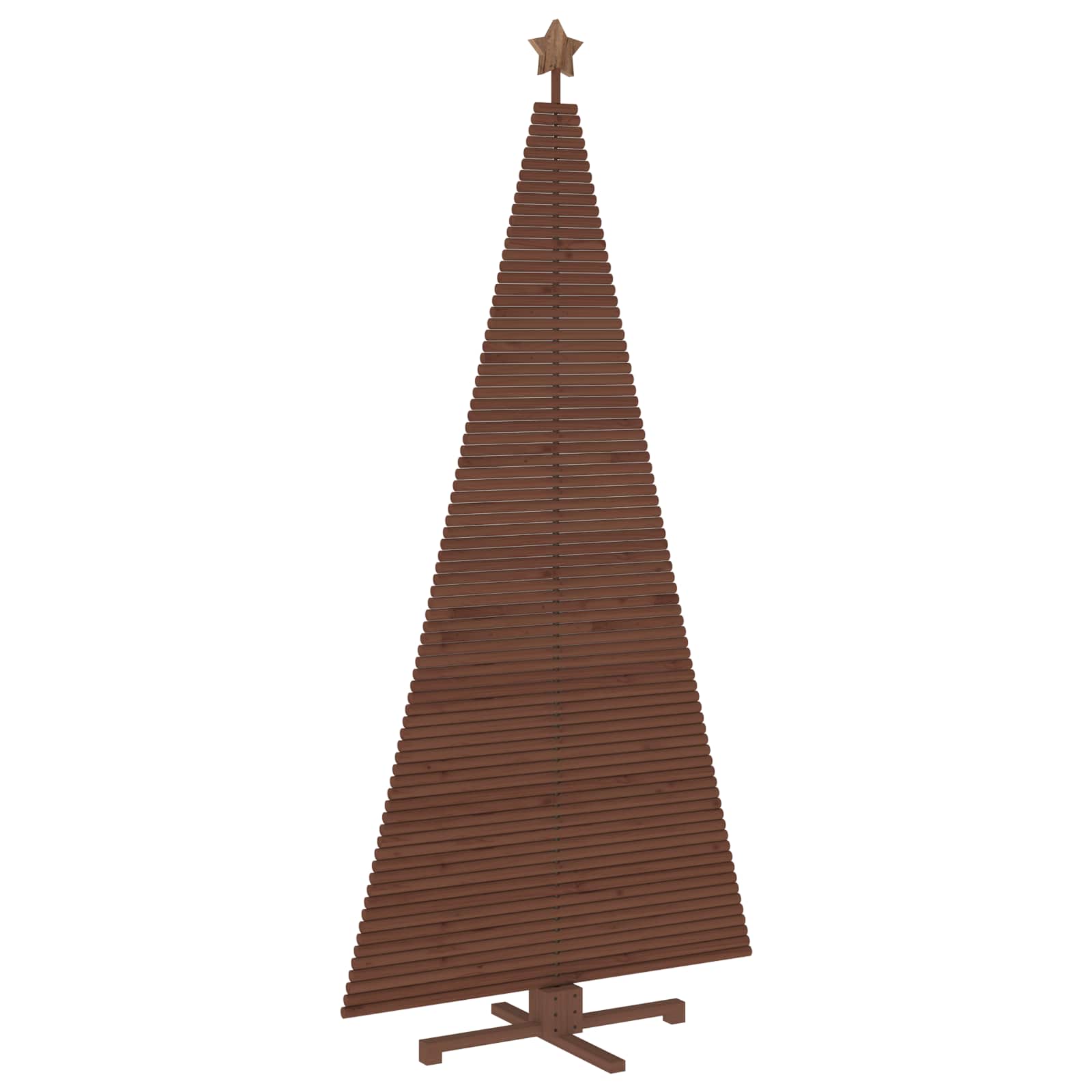 Albero di Natale in legno KOTKA 240 cm Legno Massello di Pino