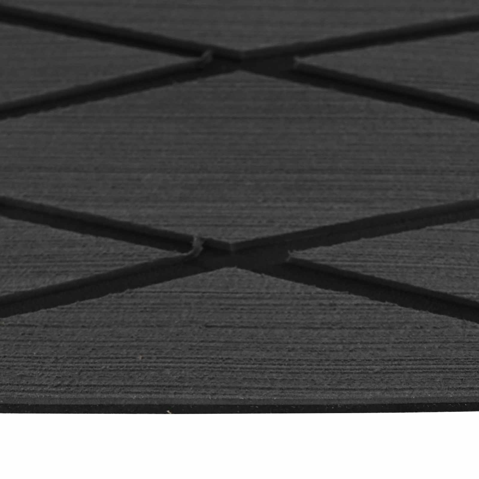 Tappetino per Barche Rigato Grigio Scuro e Nero 190 x 70 cm EVA