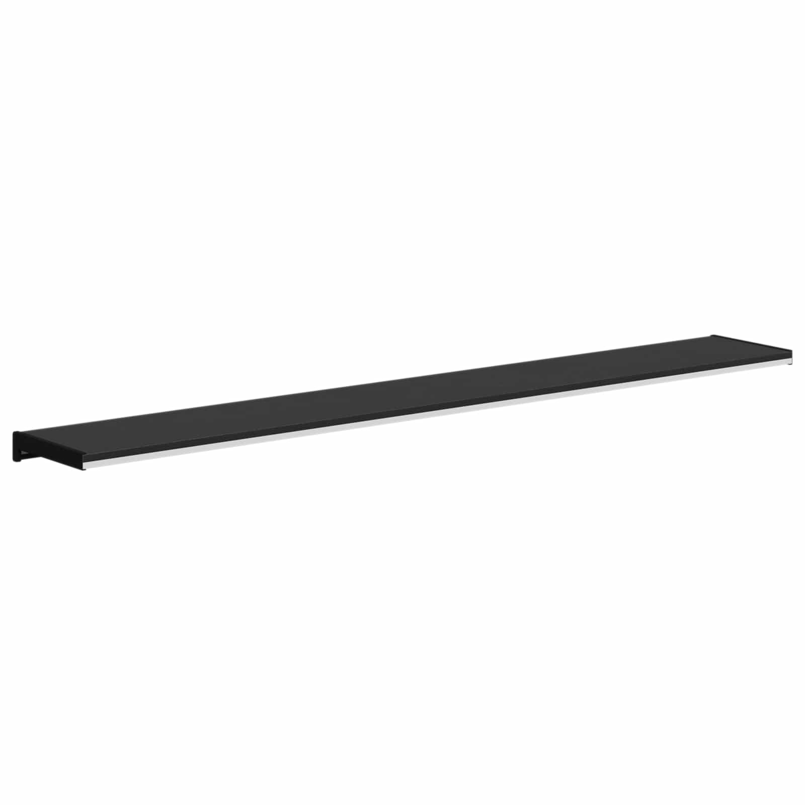 Soglia della Finestra Nero con venatura in legno PVC