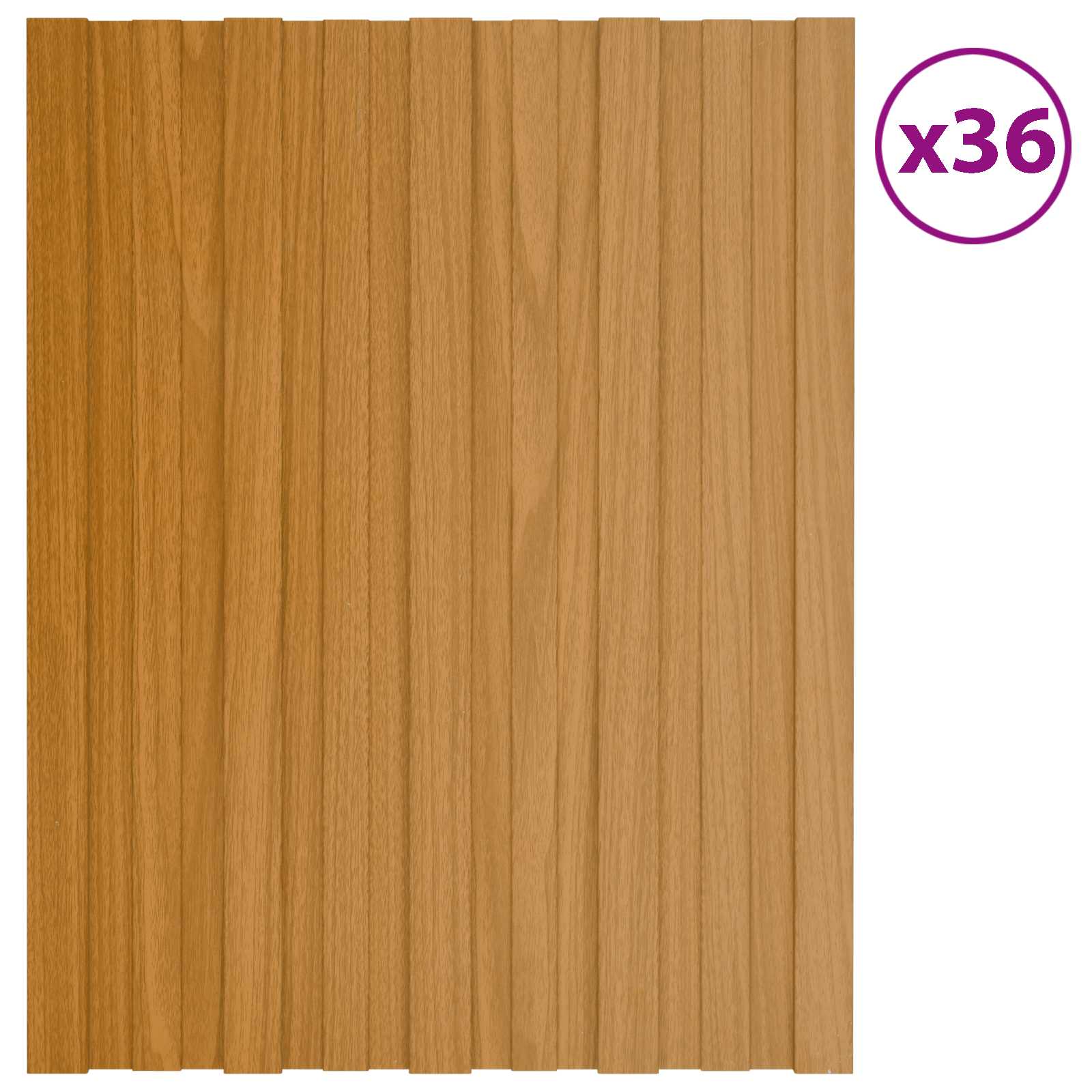 Pannello per tetto 36 pz Naturale 60 x 45 cm Acciaio zincato