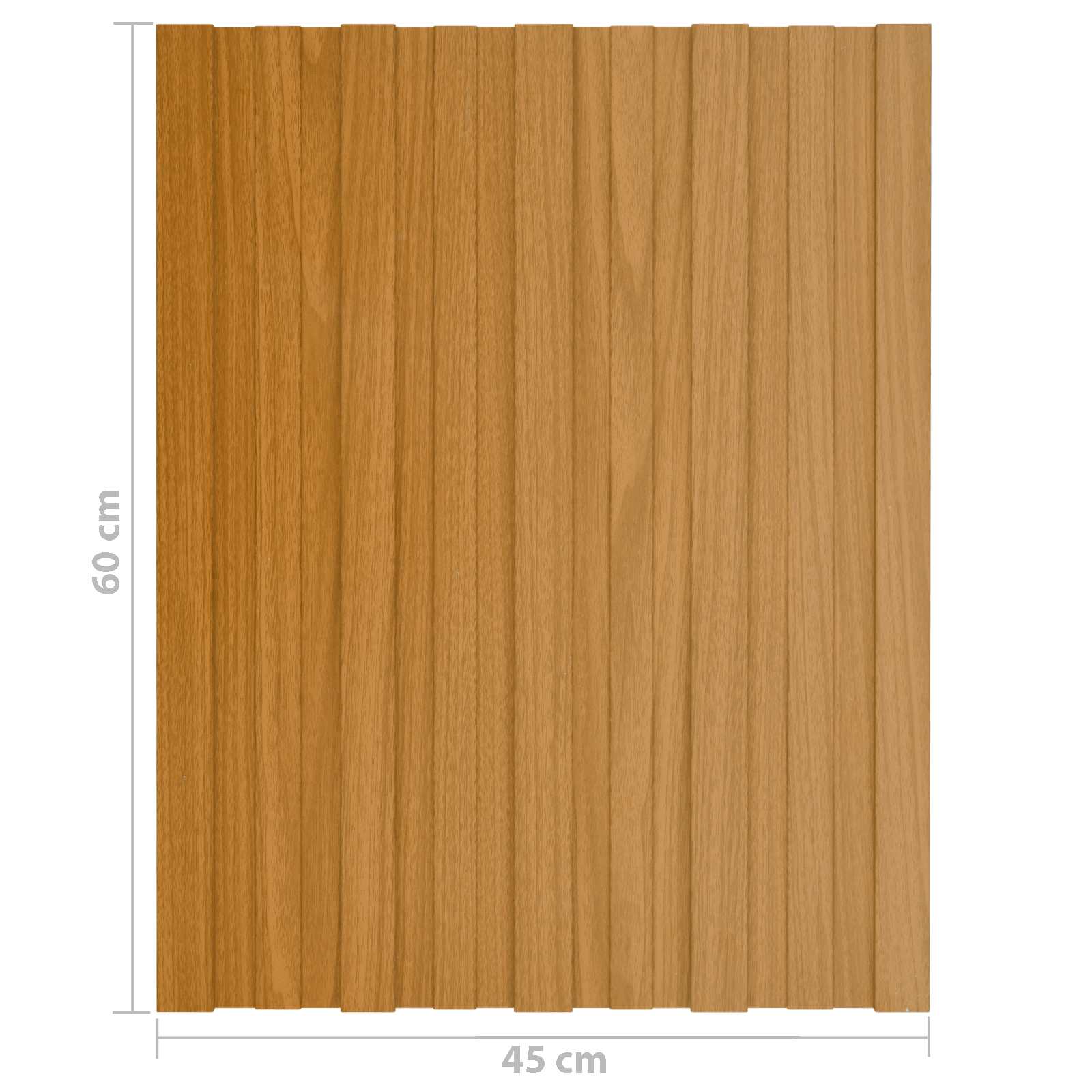 Pannello per tetto 36 pz Naturale 60 x 45 cm Acciaio zincato