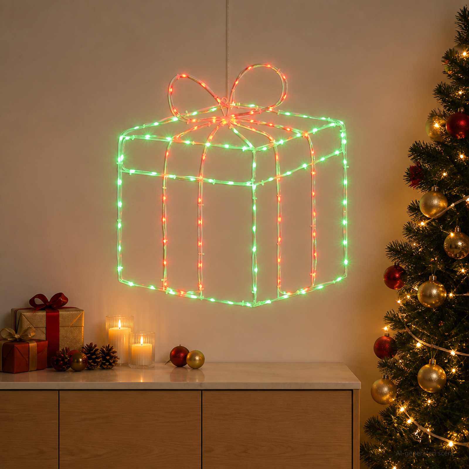 Luci di Natale per finestra a sagoma LOVIISA 200 LED