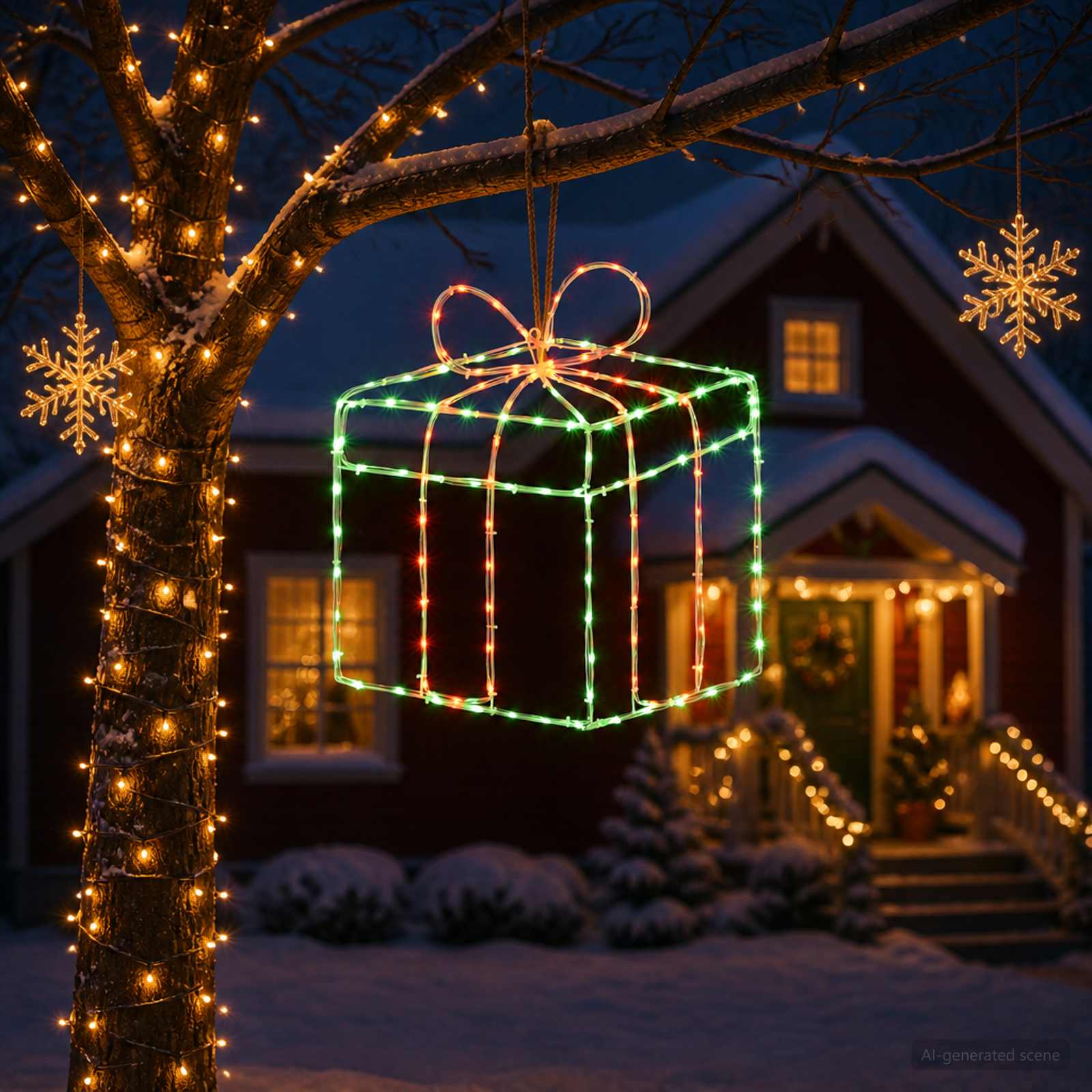 Luci di Natale per finestra a sagoma LOVIISA 200 LED