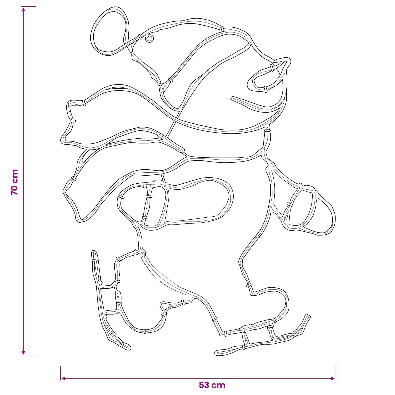 Insegna LED Babbo Natale sui pattini LOVIISA 120 LED