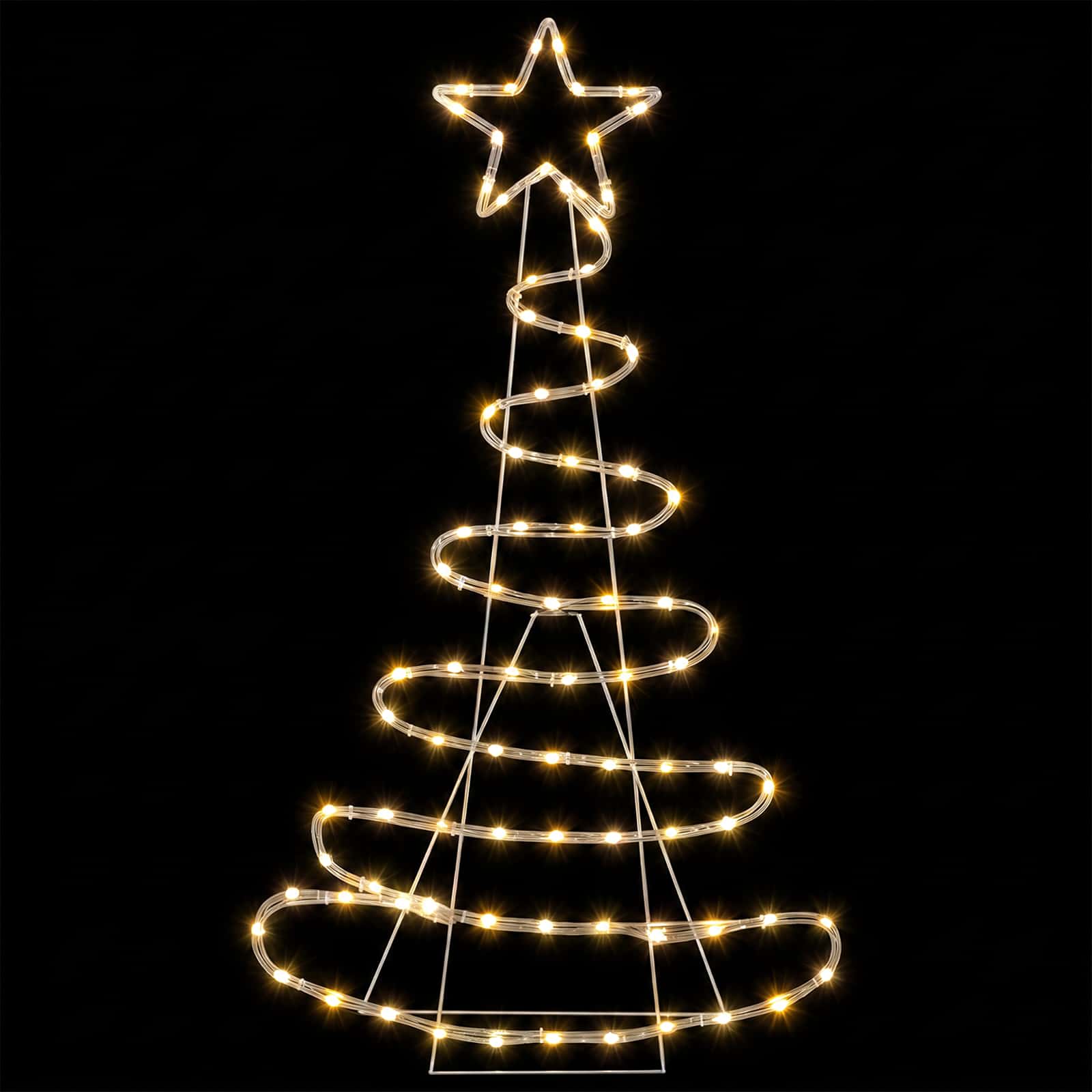 Sagoma albero di Natale LED LOVIISA 100 LED Bianco caldo