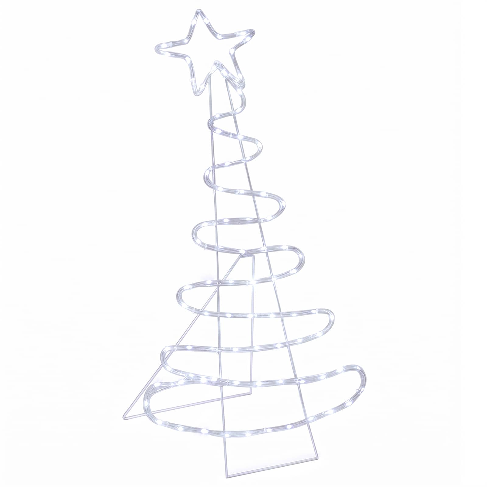 Sagoma albero di Natale LED LOVIISA 100 LED Bianco freddo