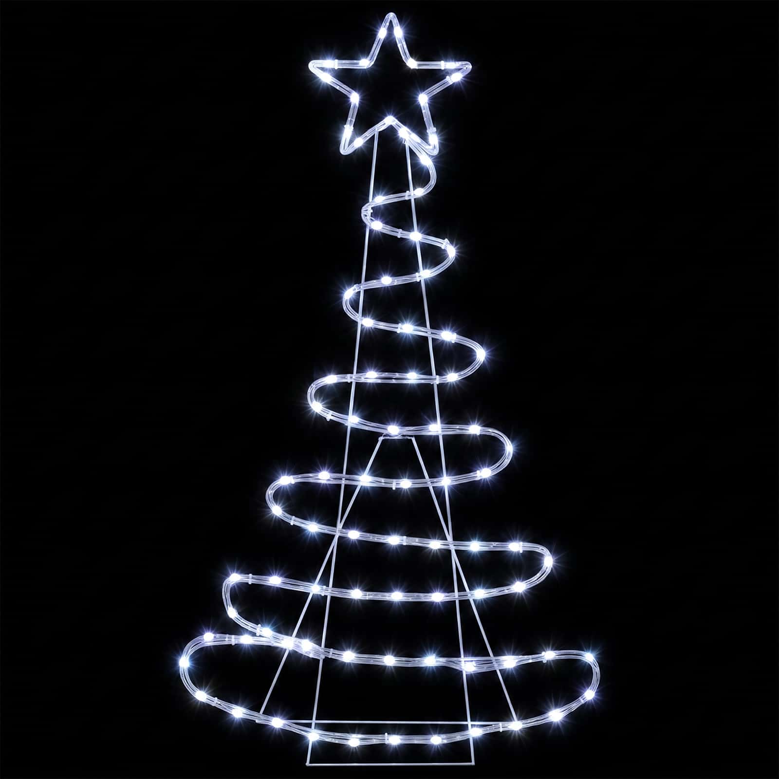 Sagoma albero di Natale LED LOVIISA 100 LED Bianco freddo