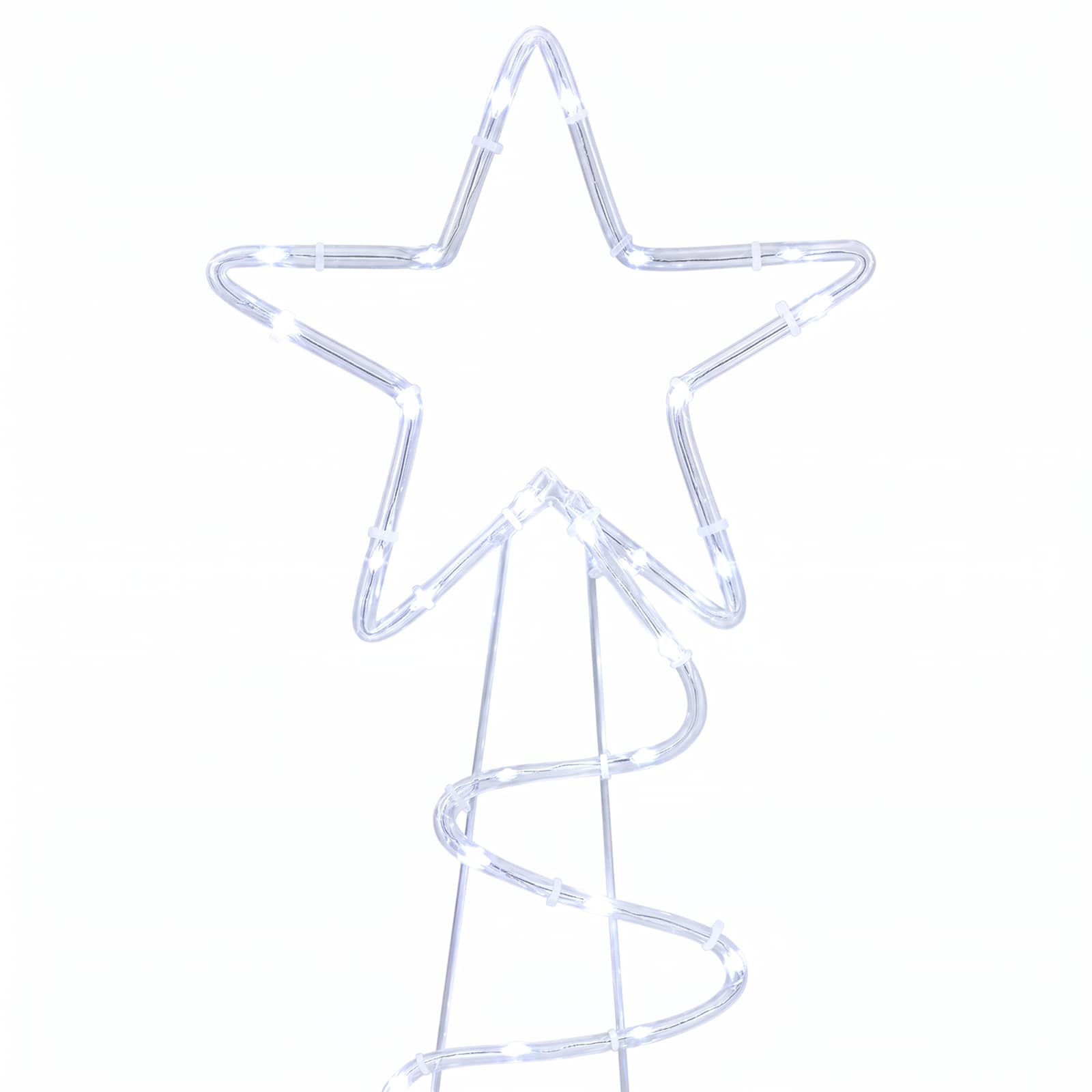Sagoma albero di Natale LED LOVIISA 100 LED Bianco freddo