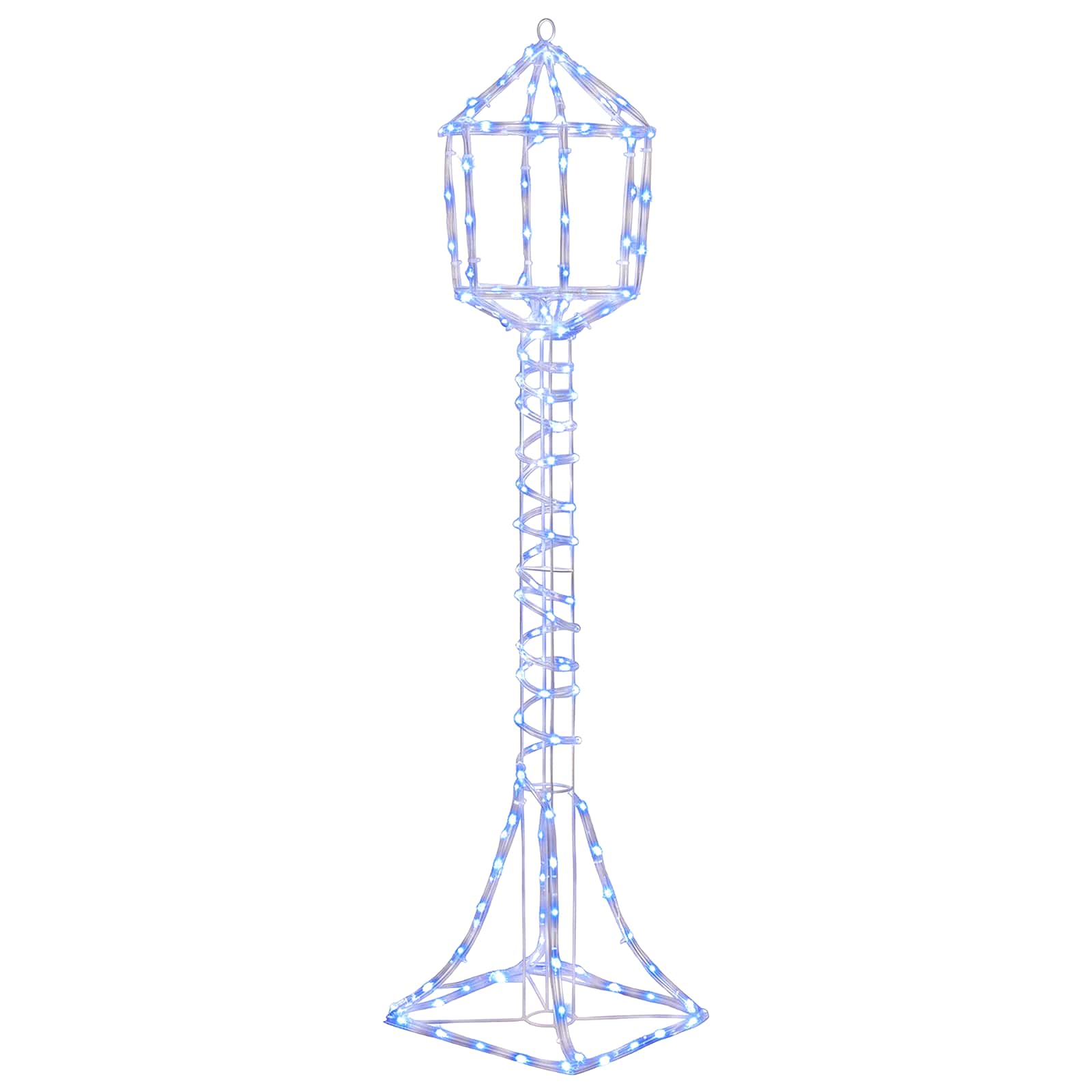 Lampione di Natale LED LOVIISA 160 LED Blu 24 x 24 x 102 cm