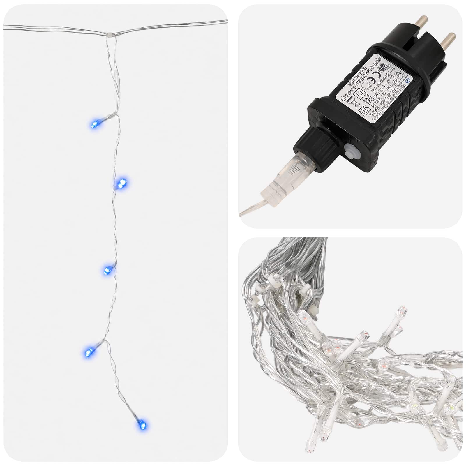 Tende di luci 798 LED Blu 2000 x 72 cm