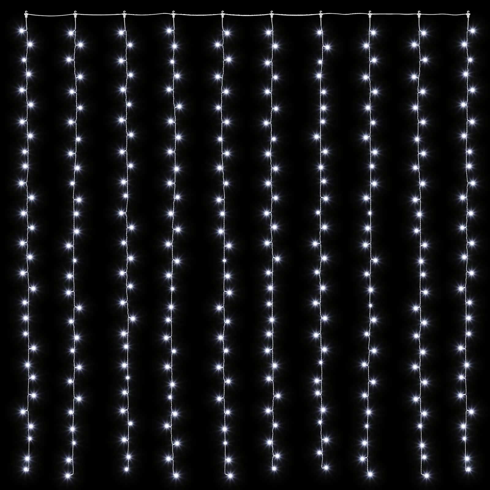 Tenda luminosa Trasparente 300 x 300 cm PVC 300 LED