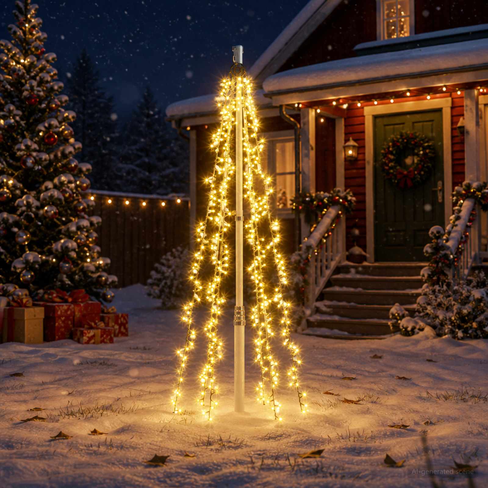 Luci per albero di Natale con 6 LED 540 LED Bianco caldo