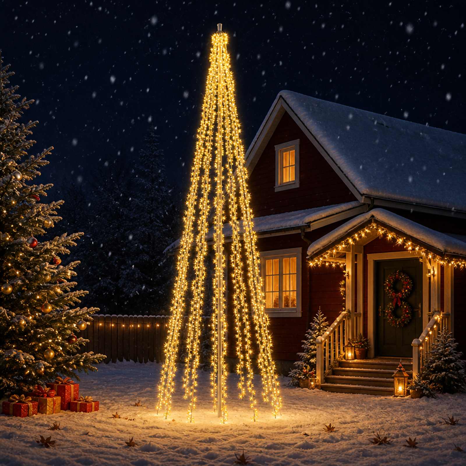 Luci per albero di Natale con 12 LED 2004 LED Bianco caldo