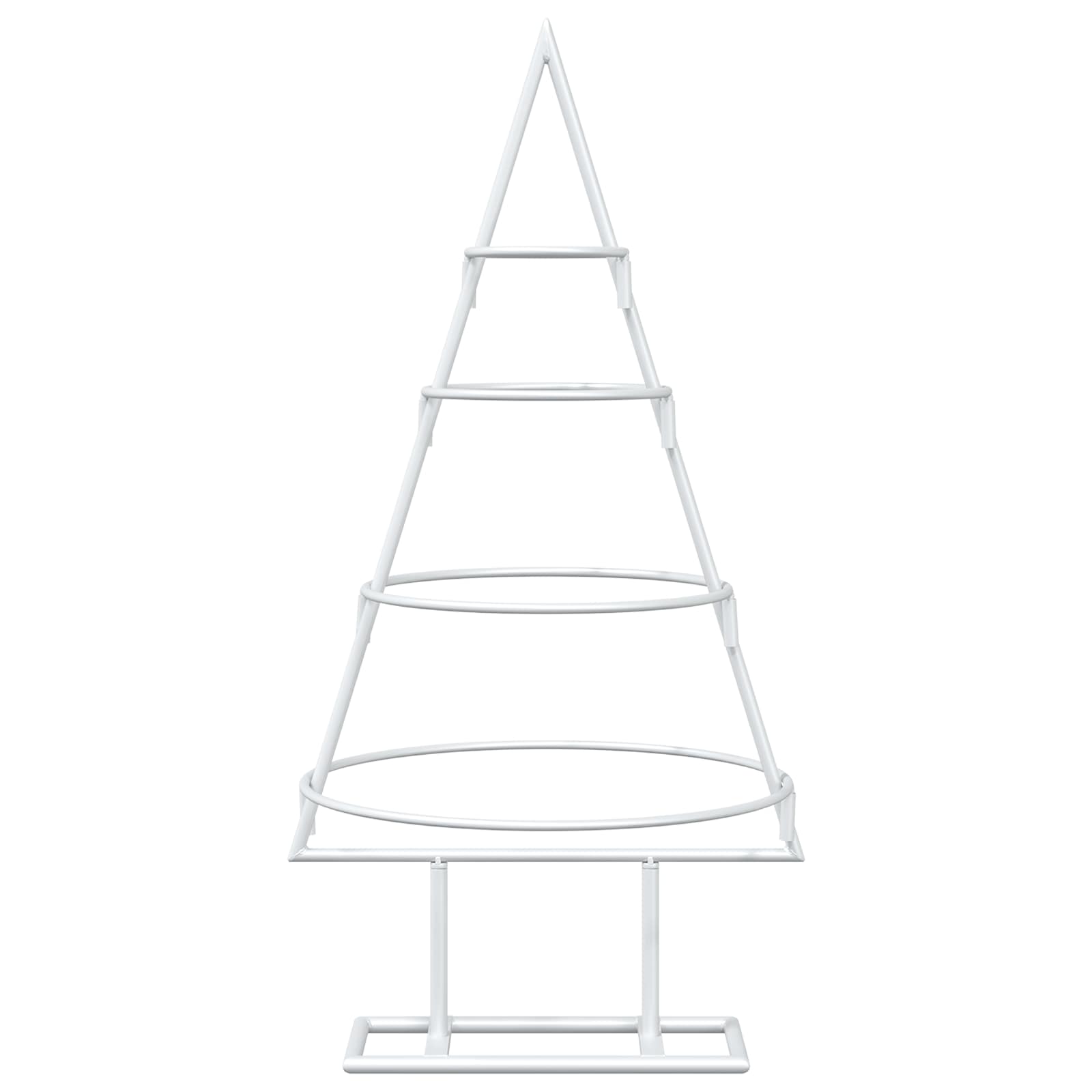 Albero di Natale in metallo con supporto KUOPIO 60 cm Acciaio