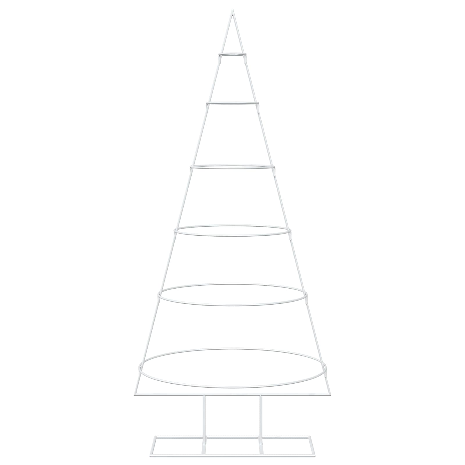 Albero di Natale in metallo con supporto KUOPIO 150 cm Acciaio